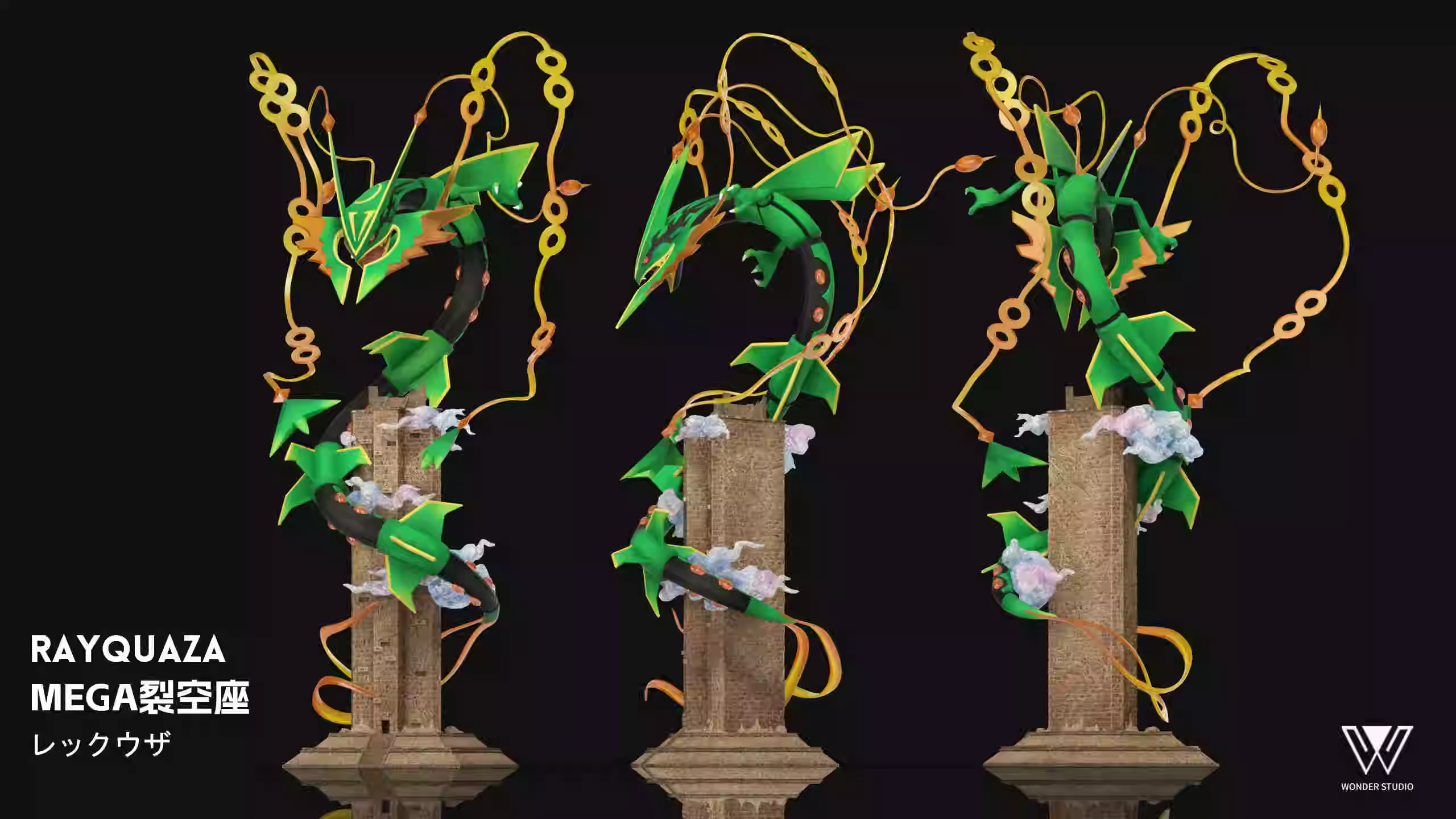 【Pre-sale】1/20 Scale Rayquaza, Groudon & Kyogre-Pokemon-Wonder Studio