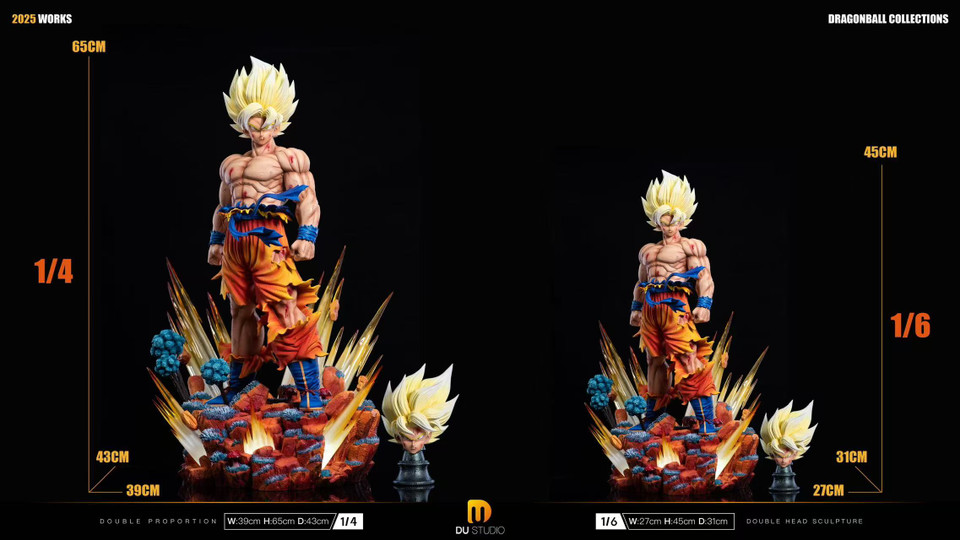 【Pre-sale】1/6 & 1/4 Scale SS Goku with LED-DU Studio