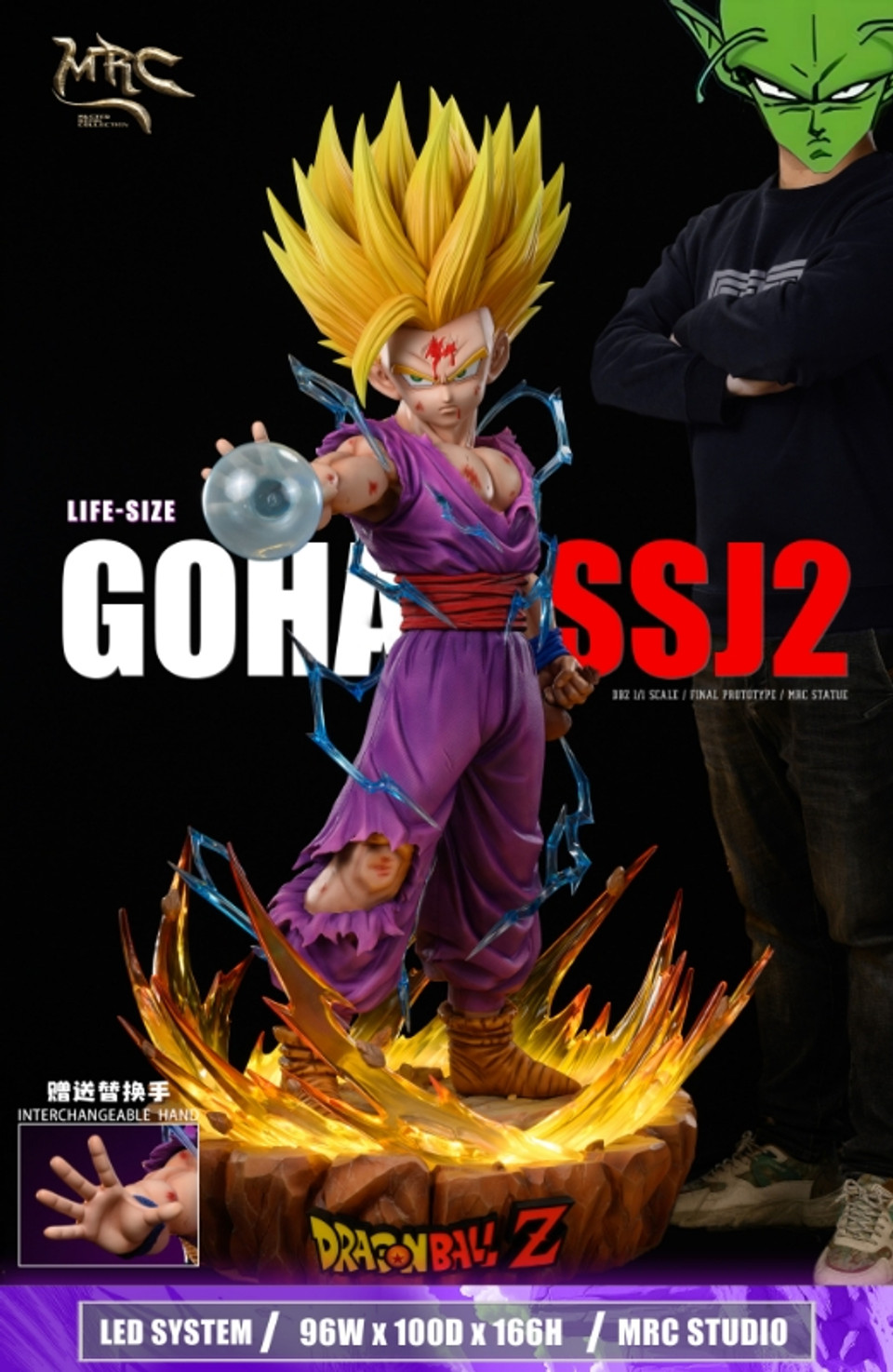 【Pre-sale】1/1 Scale SSJ2 Gohan with LED-MRC Studio