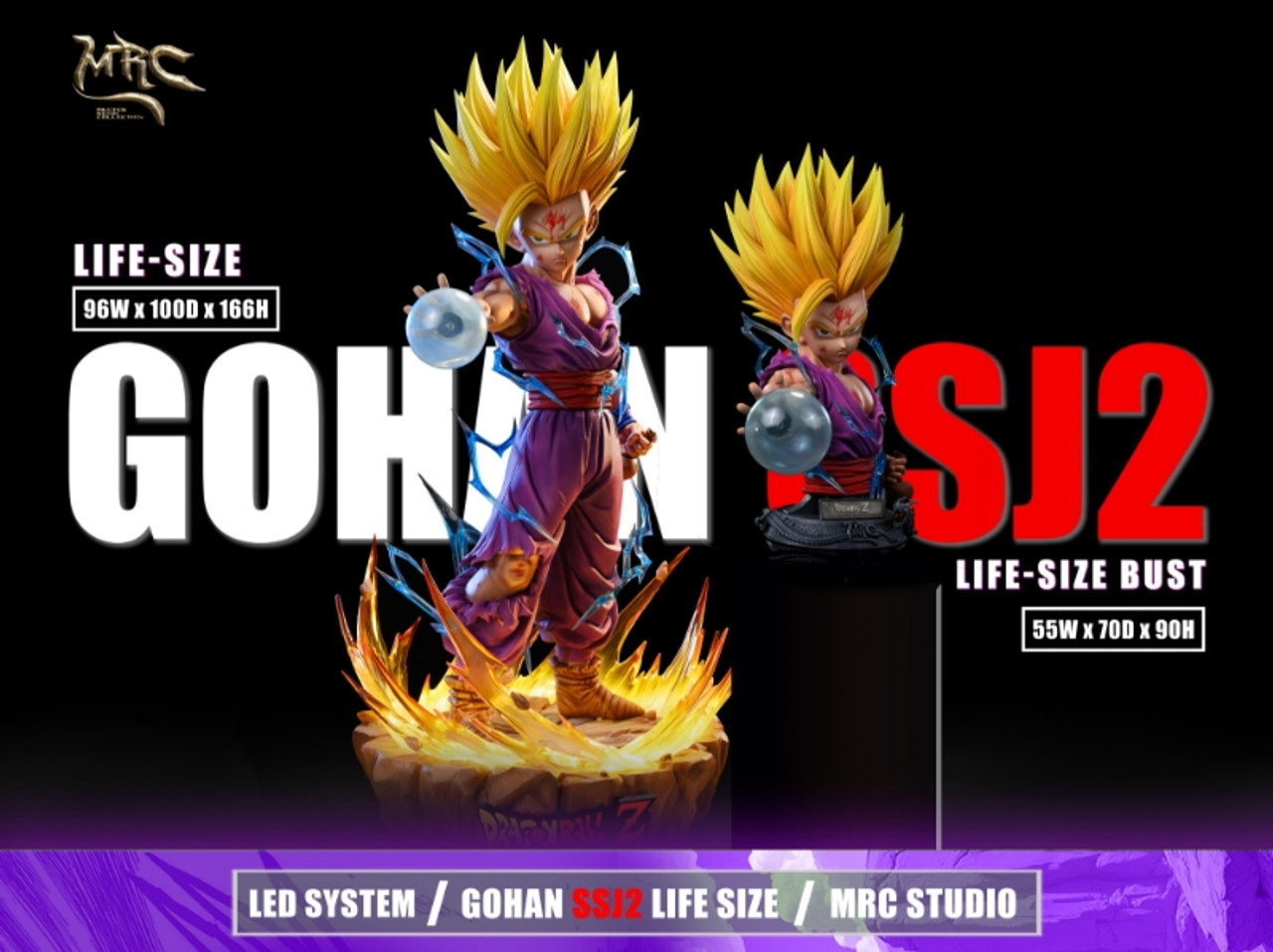【Pre-sale】1/1 Scale SSJ2 Gohan with LED-MRC Studio