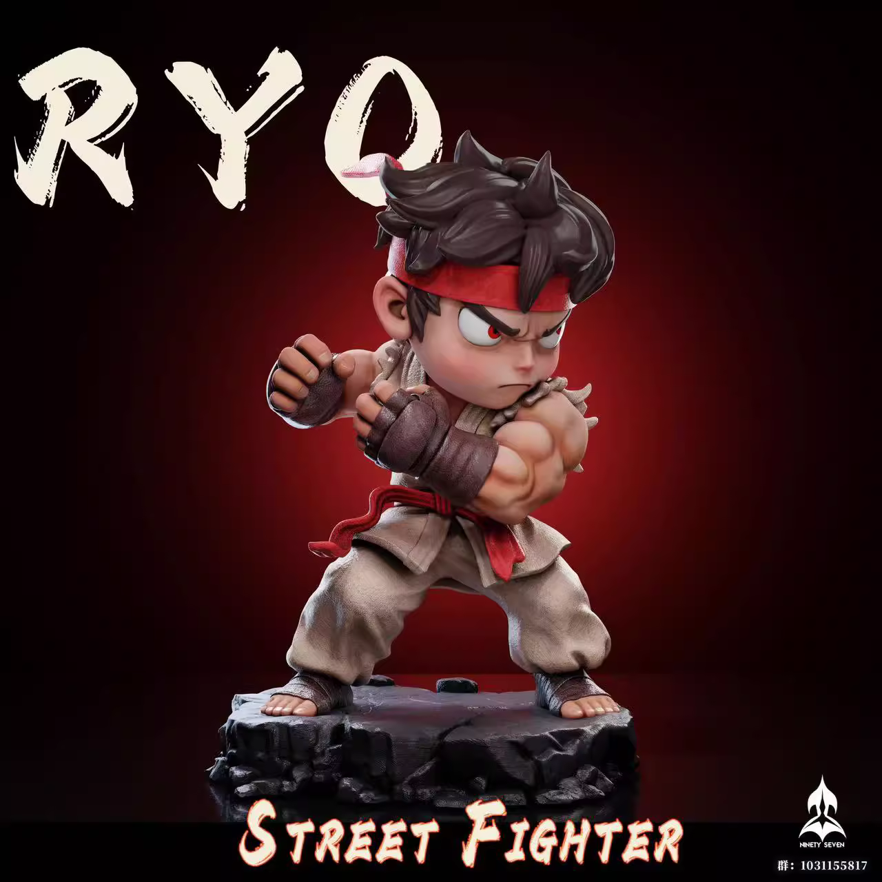 【Pre-sale】Q Version Ryu & Ken-Street Fighter-NINETY SEVEN Studio