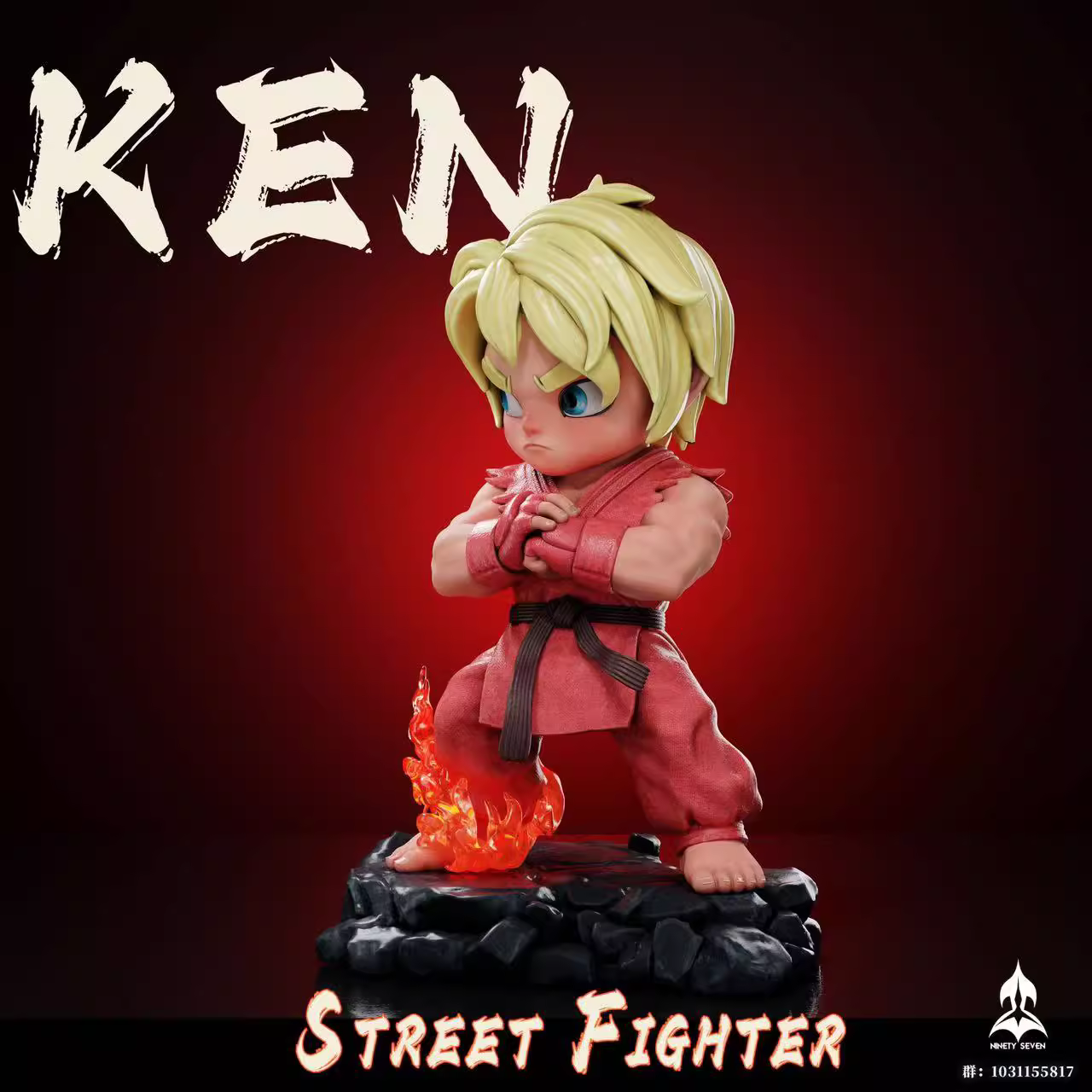 【Pre-sale】Q Version Ryu & Ken-Street Fighter-NINETY SEVEN Studio