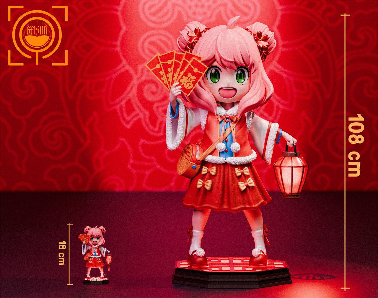 【Pre-sale】1/6 & 1/1 Scale Chinese New Year Blessing Anya Forger with LED-GEISHA Studio