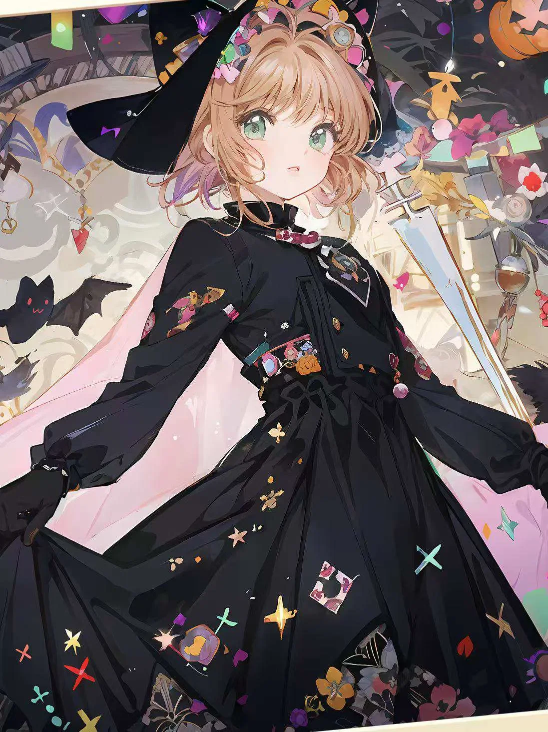 【Pre-sale】Decorative Painting of Witch Sakura Kinomoto-Cardcaptor Sakura (CCS)-XingKong Studio