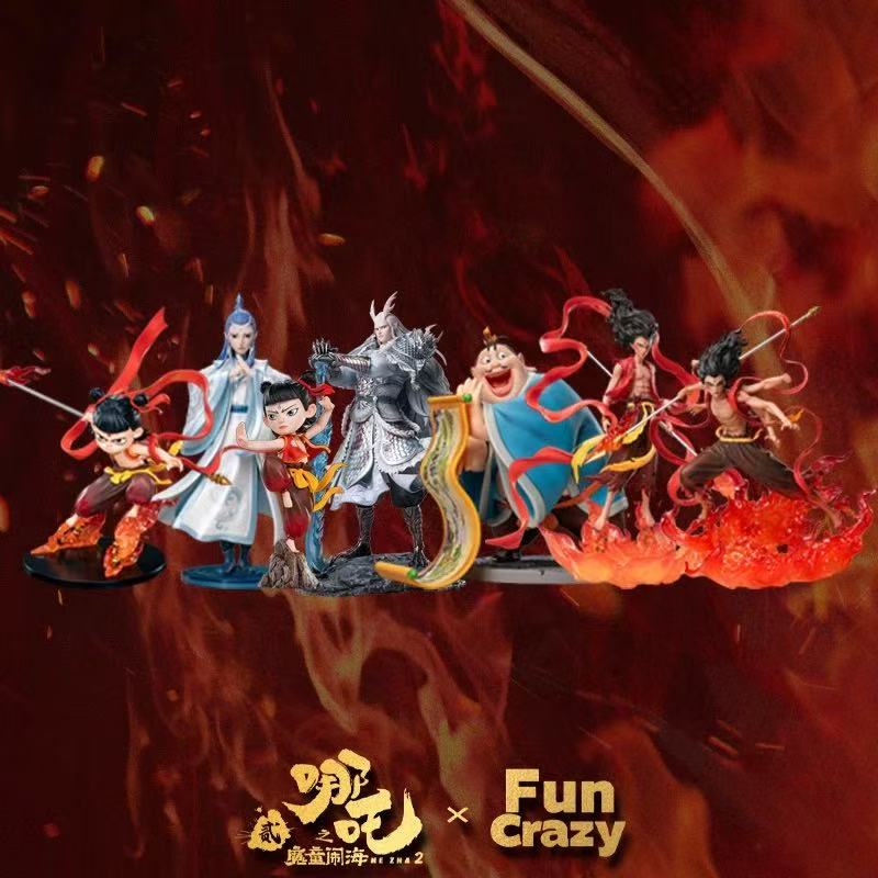 【Sold out】Nezha, Aoguang, Aobing & Taiyizhenren-Nezha: Demon Child Conquers the Sea-Fun Crazy Studio