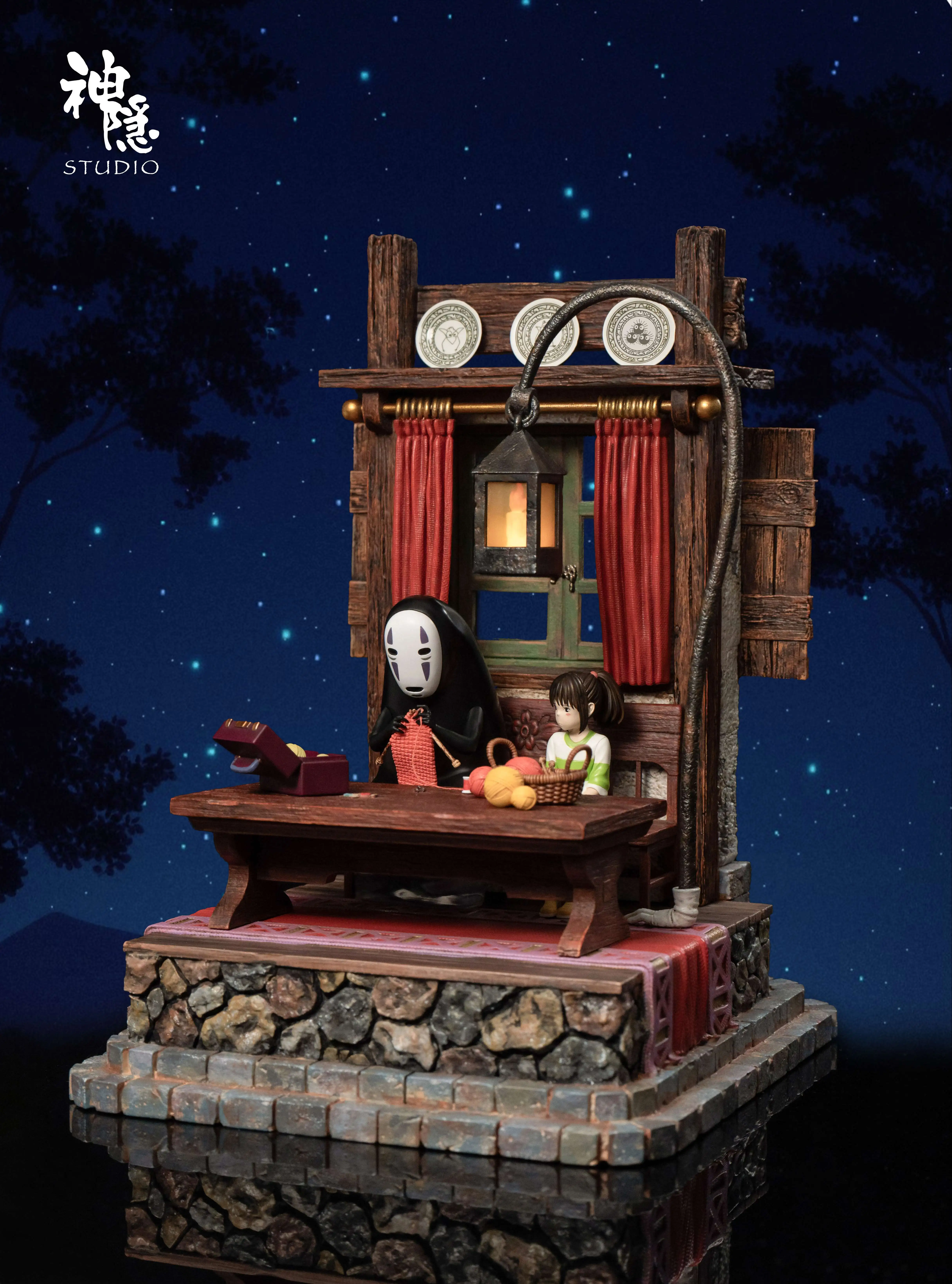 【Pre-sale】Chihiro Ogino & Kaonashi with LED-Spirited Away-ShenYin Studio