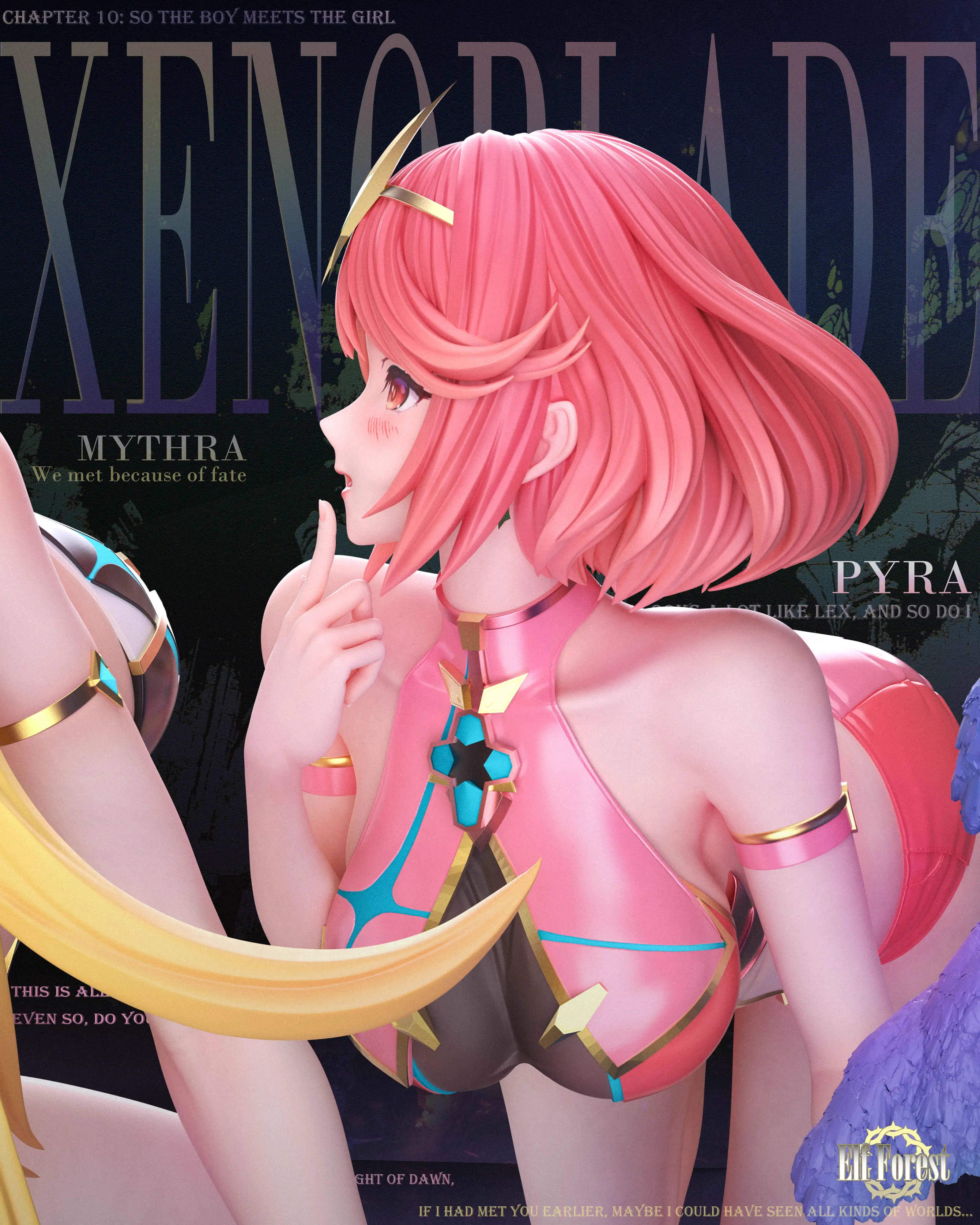 【Pre-sale】1/6 & 1/4 Scale Mythra & Pyra-Xenoblade Chronicles-Elf Forest Studio