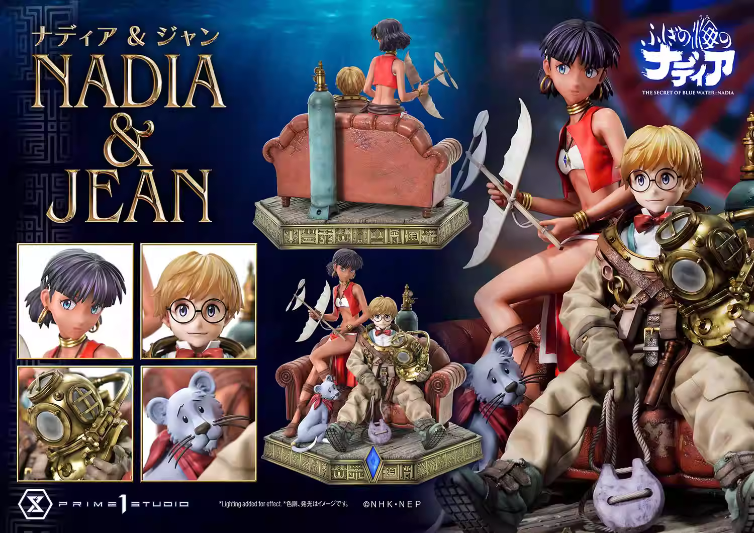 【Pre-sale】1/6 Scale Jean and Nadia-Secret Of Blue Water-Prime 1 Studio