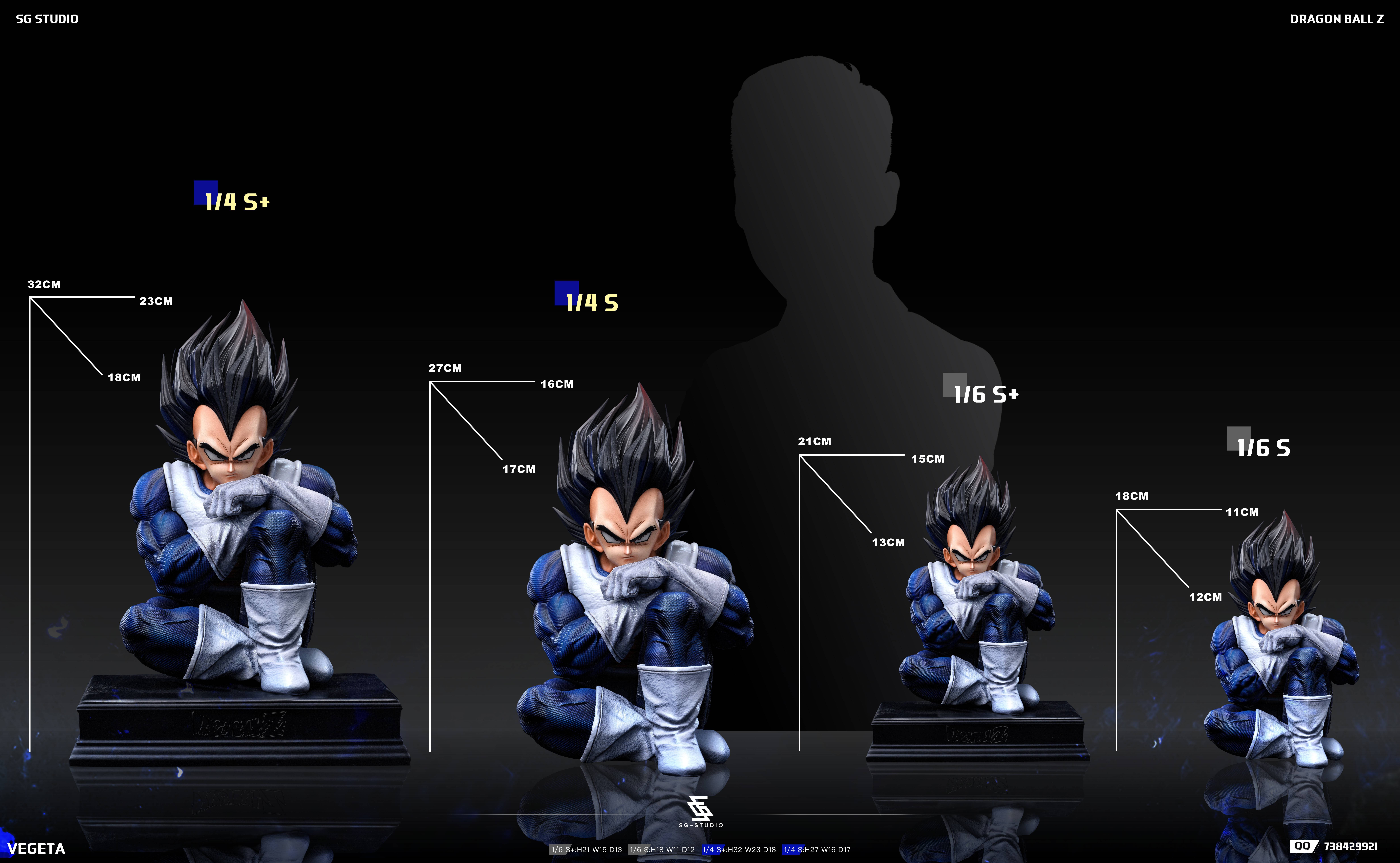 【Sold out】1/4 and 1/6 Scale Vegeta IV-SG Studio