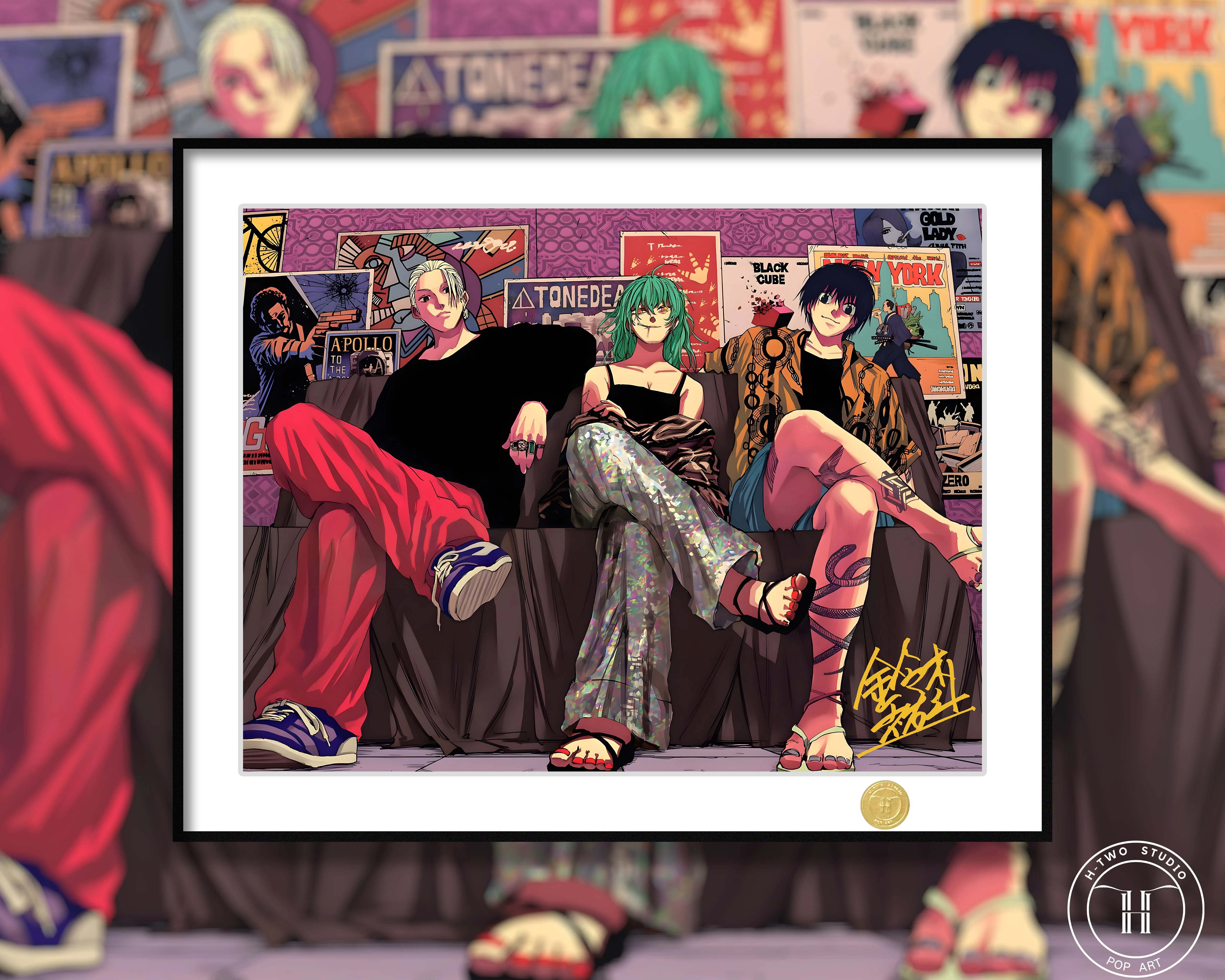 【Pre-sale】Decorative Painting of Three Group-SAKAMOTO DAYS-H2 Studio