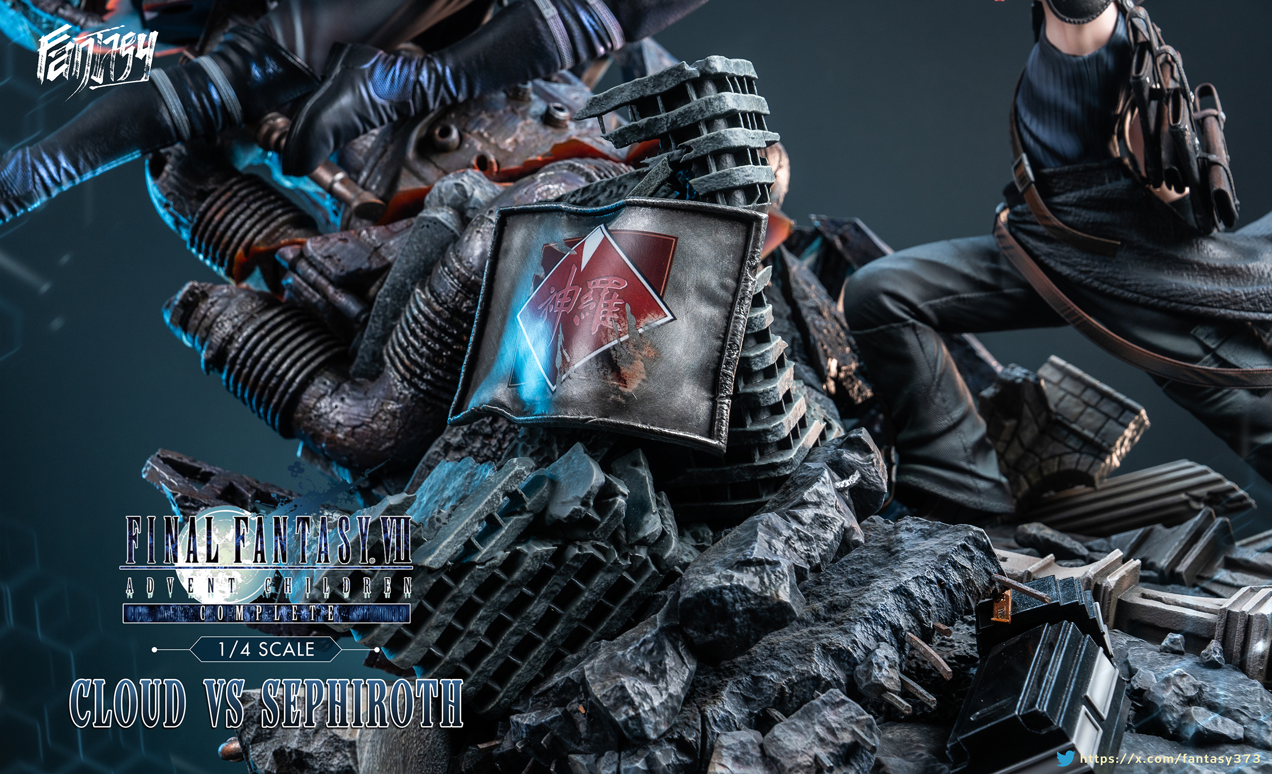 【Pre-sale】1/4 Scale Sephiroth vs Cloud-(FF7) Final Fantasy-Fantasy Studio