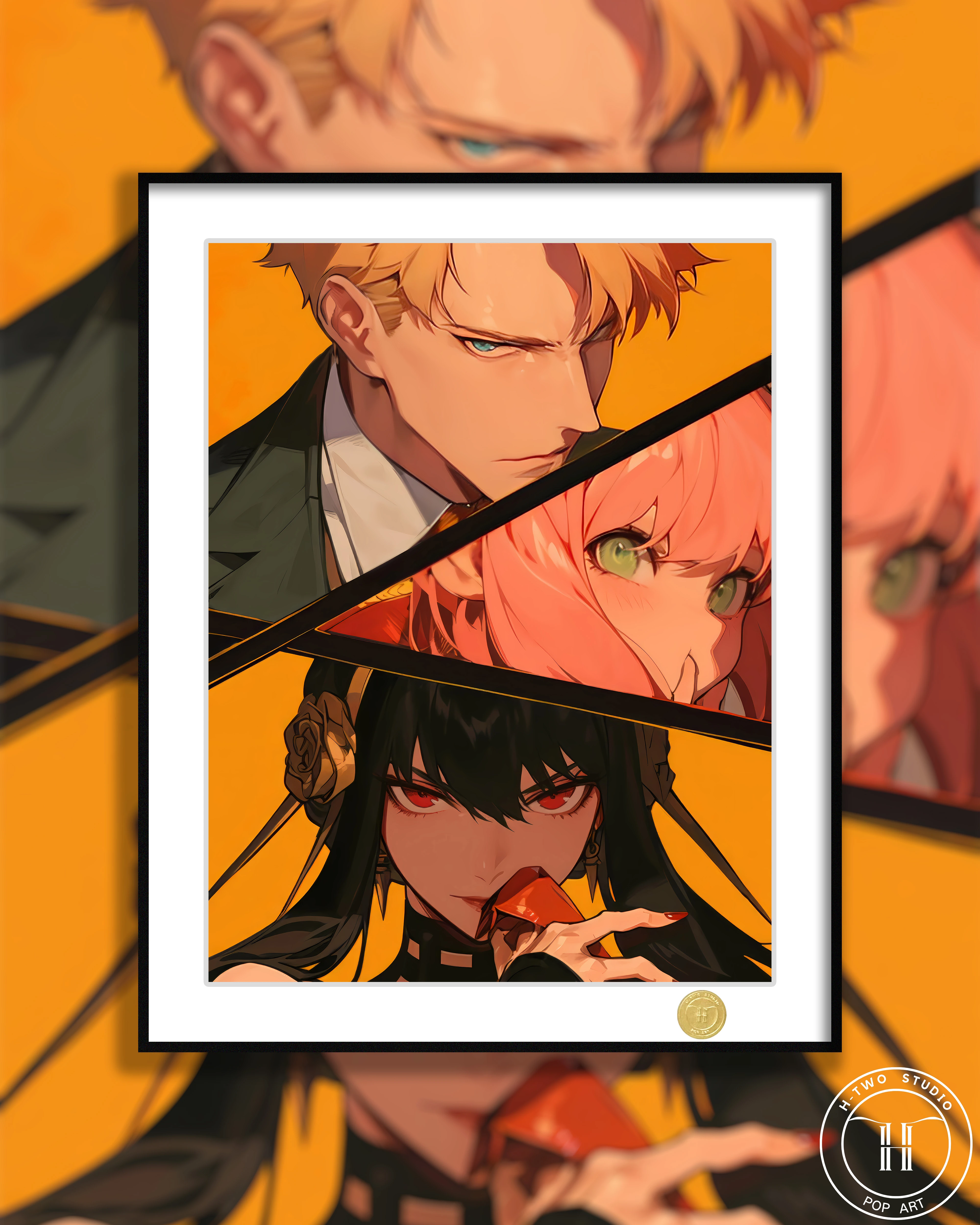 【Pre-sale】Decorative Painting of Loid, Yor and Anya-H2 Studio