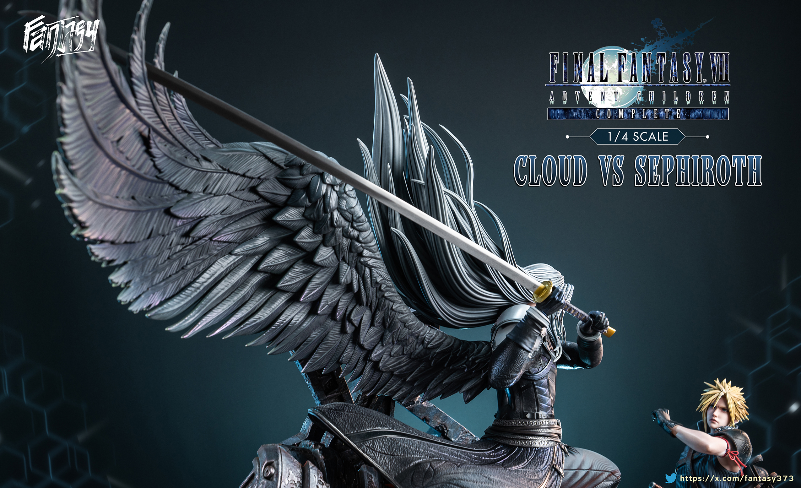 【Pre-sale】1/4 Scale Sephiroth vs Cloud-(FF7) Final Fantasy-Fantasy Studio