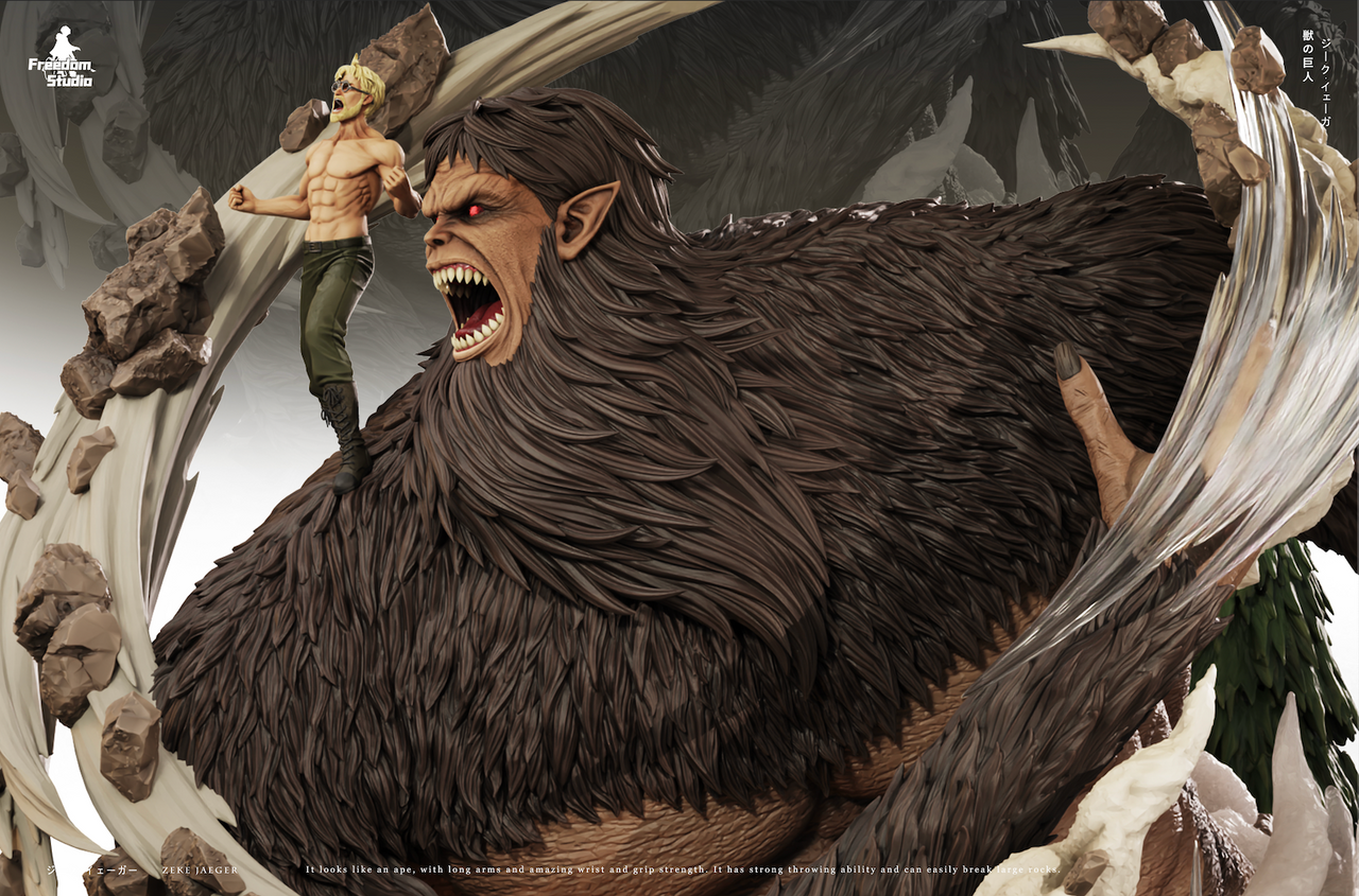 【Pre-sale】Zeke Jaeger and Beast Titan-Attack on Titan-Freedom Studio