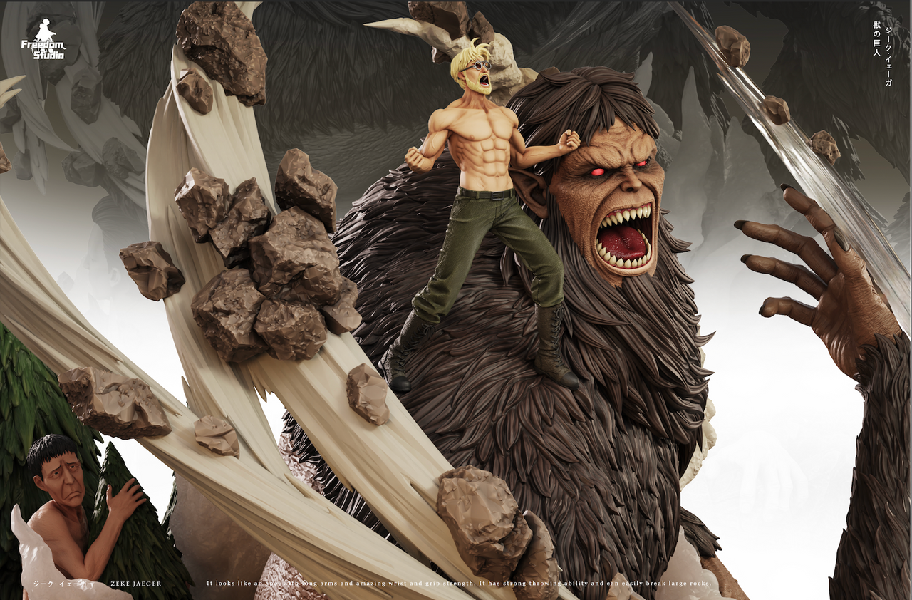 【Pre-sale】Zeke Jaeger and Beast Titan-Attack on Titan-Freedom Studio