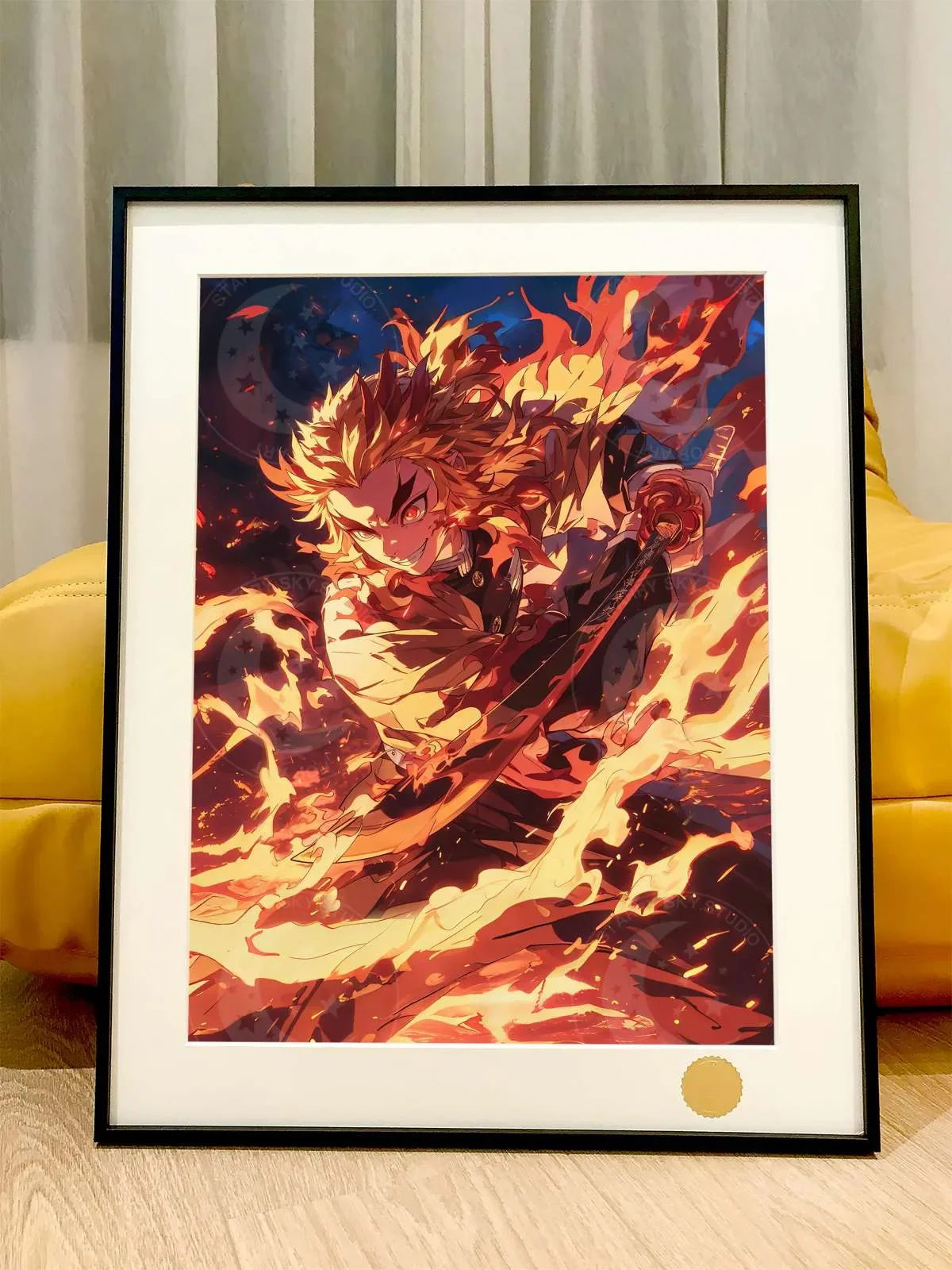 【Pre-sale】Decorative Painting of Kyojuro Rengoku- Kimetsu No Yaiba-XingKong Studio