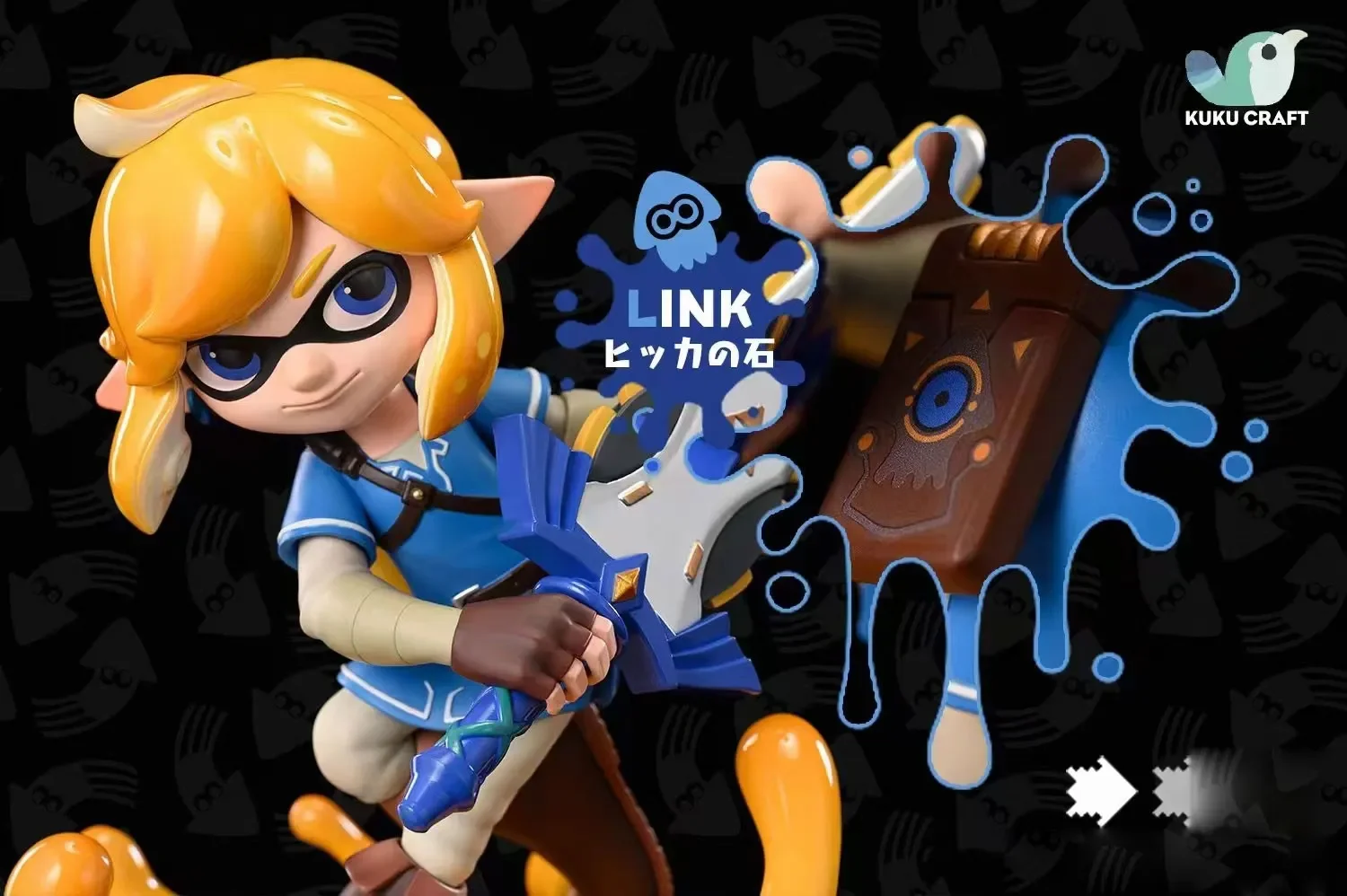 【Sold out】Squid Princess Zelda and Squid Link-The Legend of Zelda Splatoon-KukuCraft Studio
