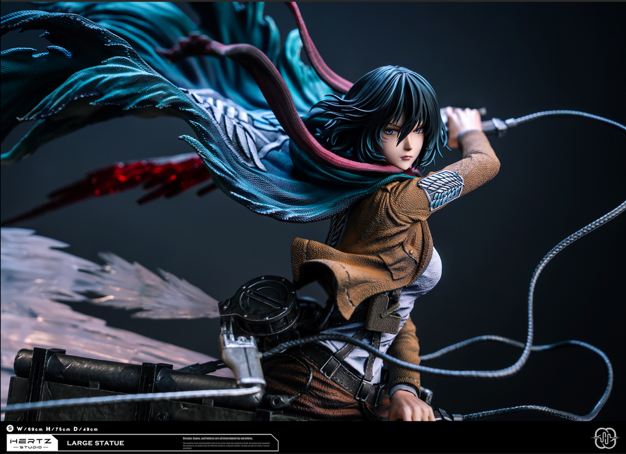 【Pre-sale】Mikasa Ackerman VS Female Titan-Attack on Titan-Hertz Studio