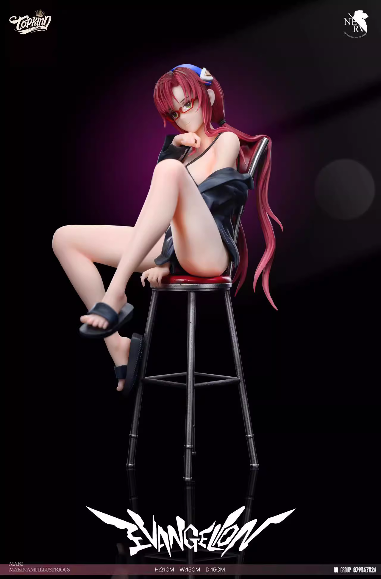 【Pre-sale】1/7 Scale Sitting Mari Makinami Illustrious-(EVA) EVAngelion-TOP KING Studio
