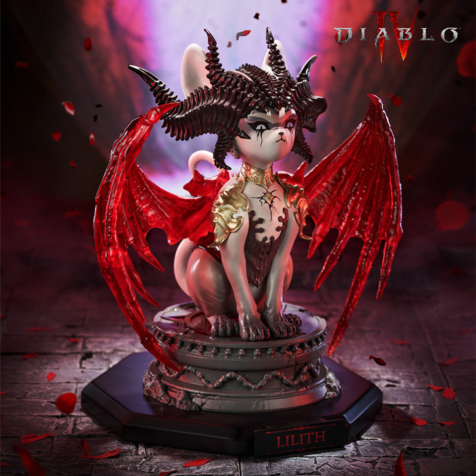 【Pre-sale】Lilith Meow Light-Up Collectible Figure-Diablo IV-Blizzard Studio
