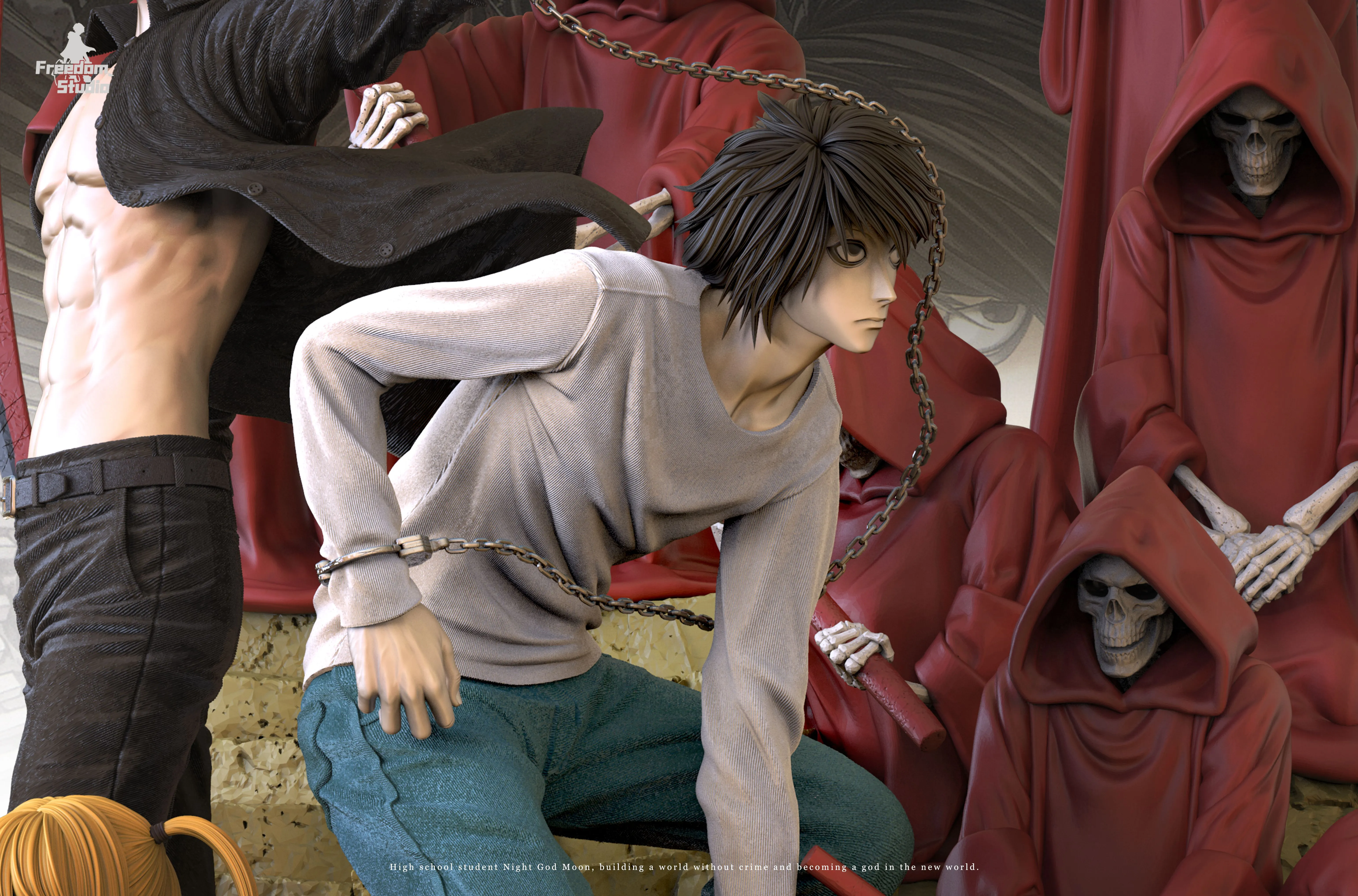 【Pre-sale】Yagami Light, Misamisa and L.Lawlie-Death Note-Freedom Studio