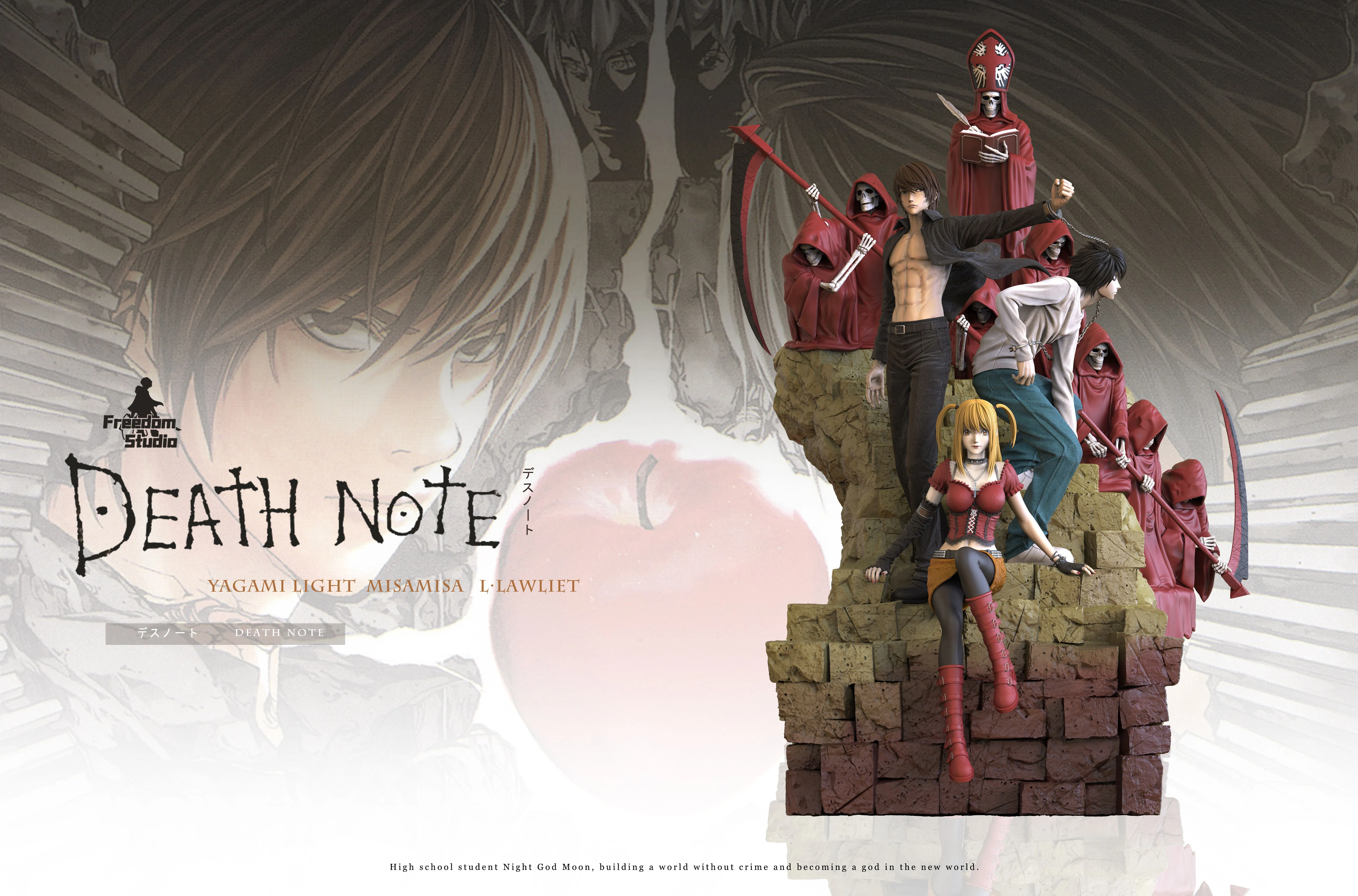 【Pre-sale】Yagami Light, Misamisa and L.Lawlie-Death Note-Freedom Studio