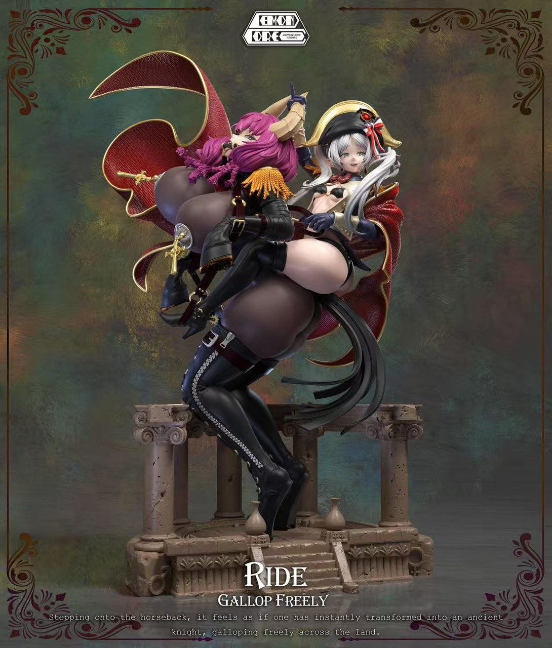 【Pre-sale】1/5 Scale Aura and Frieren-Ride Gallop Freely-Demon Core Studio