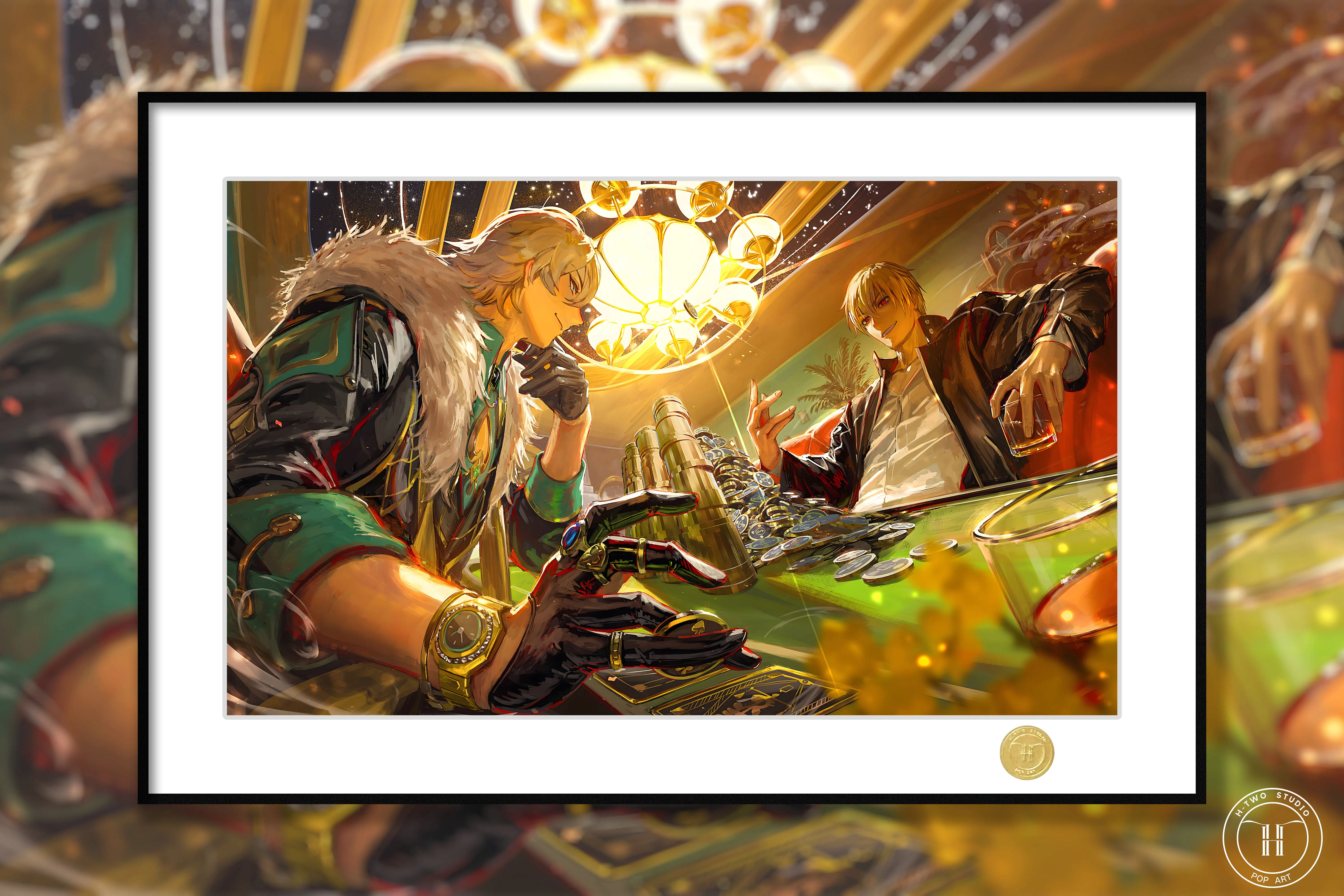 【Pre-sale】Decorative Painting of Aventurine and Gilgamesh-Honkai: Star Rail-H2 Studio