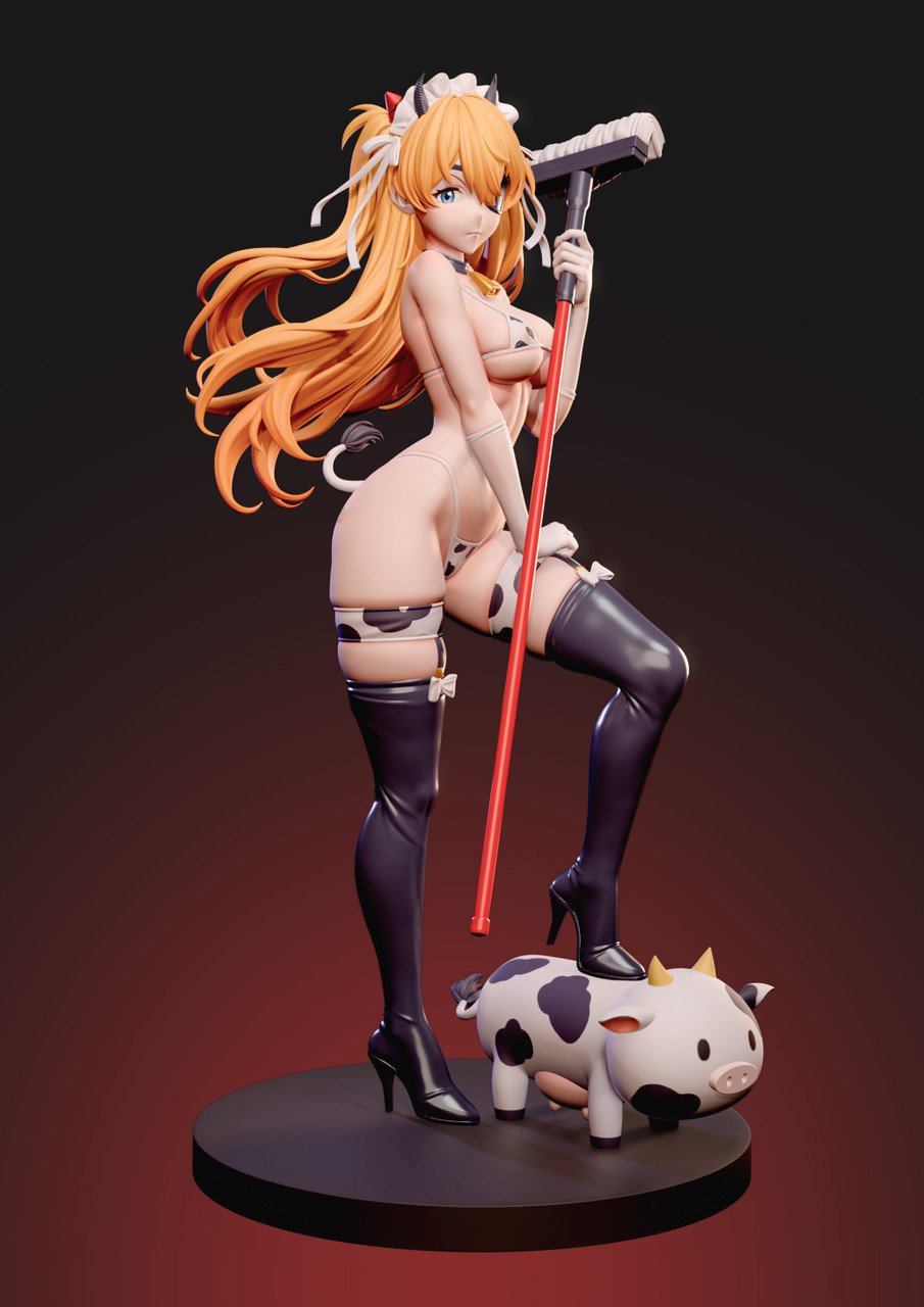 【Pre-sale】1/6 Scale Cow Maid Asuka-(EVA) EVAngelion-Midnight Studio