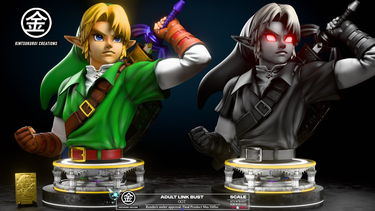 【Pre-sale】1/1 and 1/2 Scale Bust of Link-The Legend of Zelda-Kintsukuroi Creation Studio