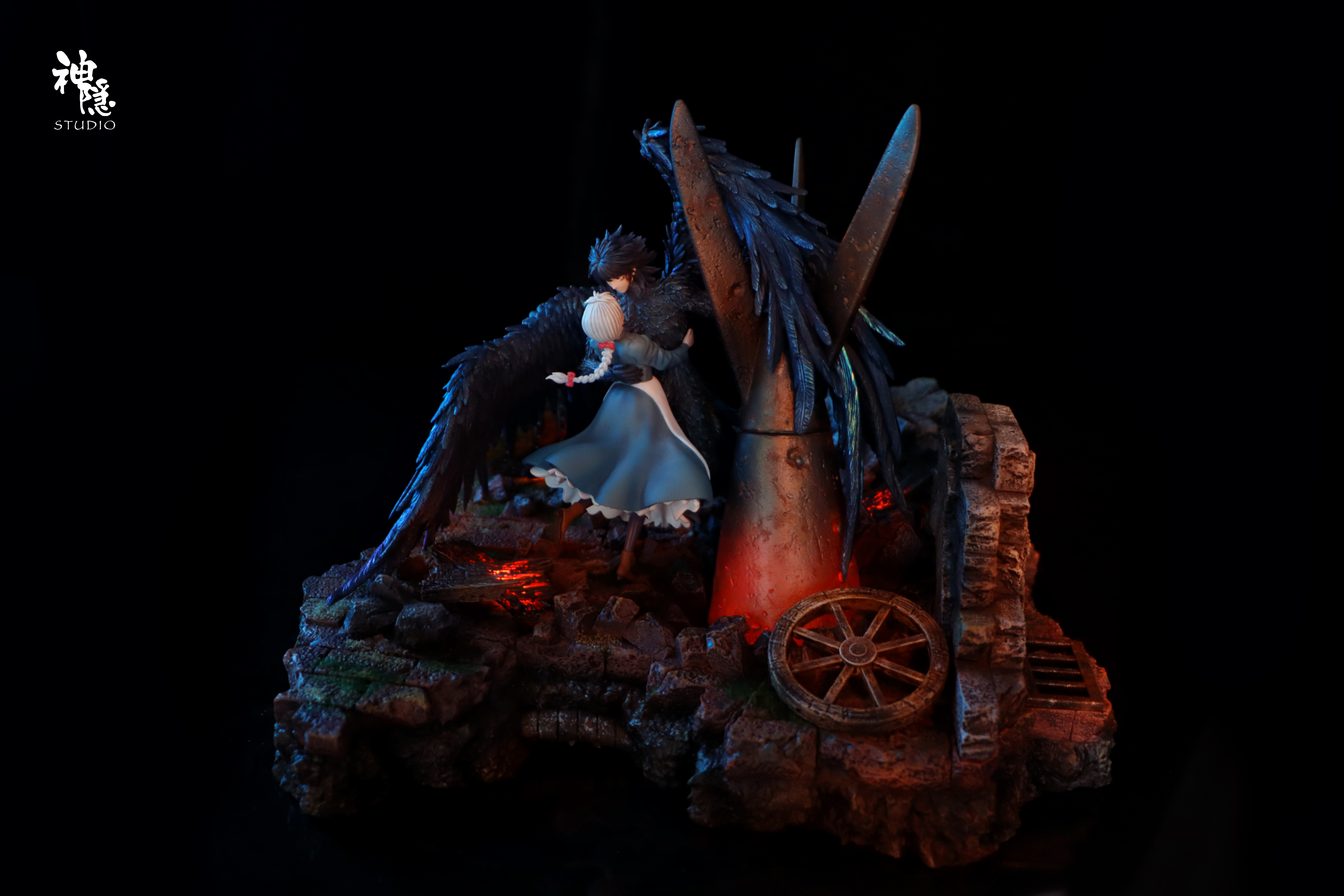 【Sold out】Silhouette Moment Series Embrace in War with LED-Howl's Moving Castle-ShenYin Studio