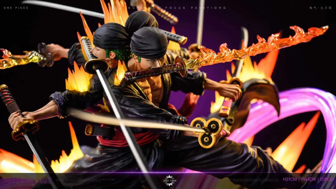【Pre-sale】POP Scale Ashura Bakkei Moja no Tawamure Roronoa Zoro-Reset Studio