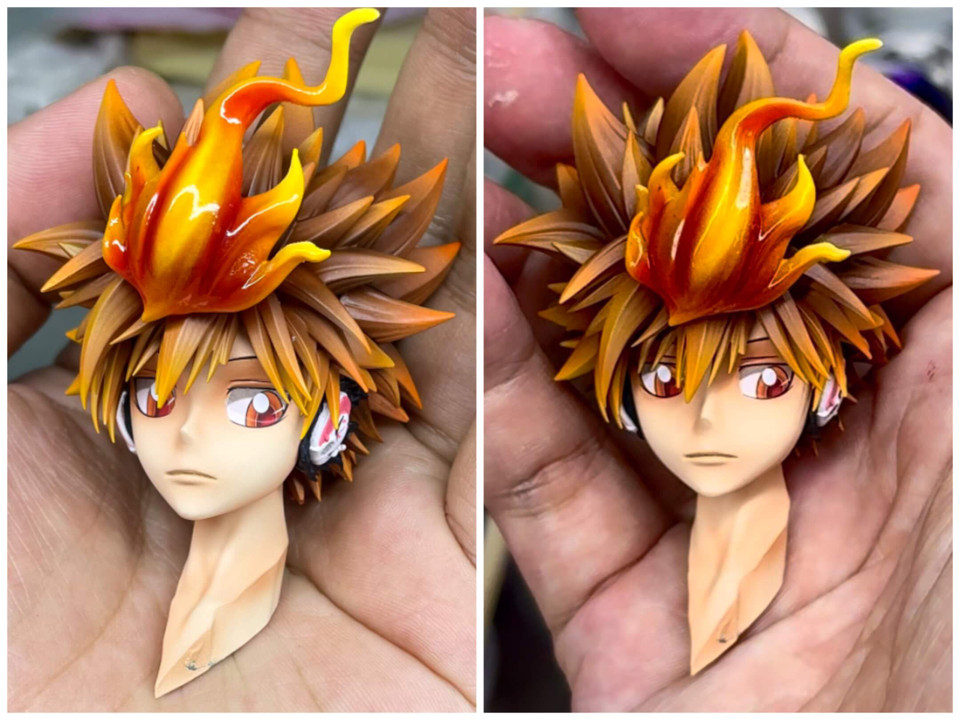 【Sold out】1/6 Scale Sawada Tsunayoshi with LED-HITMAN REBORN!-Jike Studio and Arcobaleno Studio