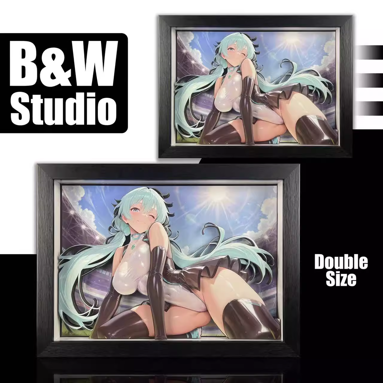 【Pre-sale】KKRD-015 Decorative Painting of Racing Hatsune Miku-Vocaloid-B&W Studio