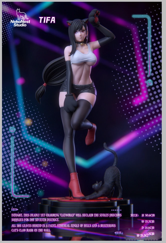 【Pre-sale】1/6 Scale Cat Girl Ver. Tifa Lockhart-(FF7) Final Fantasy VII-NekoNest Studio