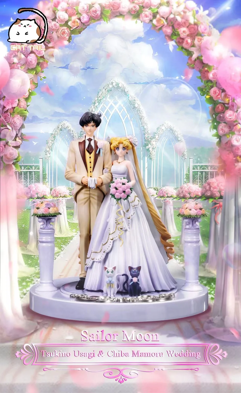 【Pre-sale】1/6 Scale Wedding Ver. Usagi Tsukino and Mamoru Chiba-Cat Tail Studio