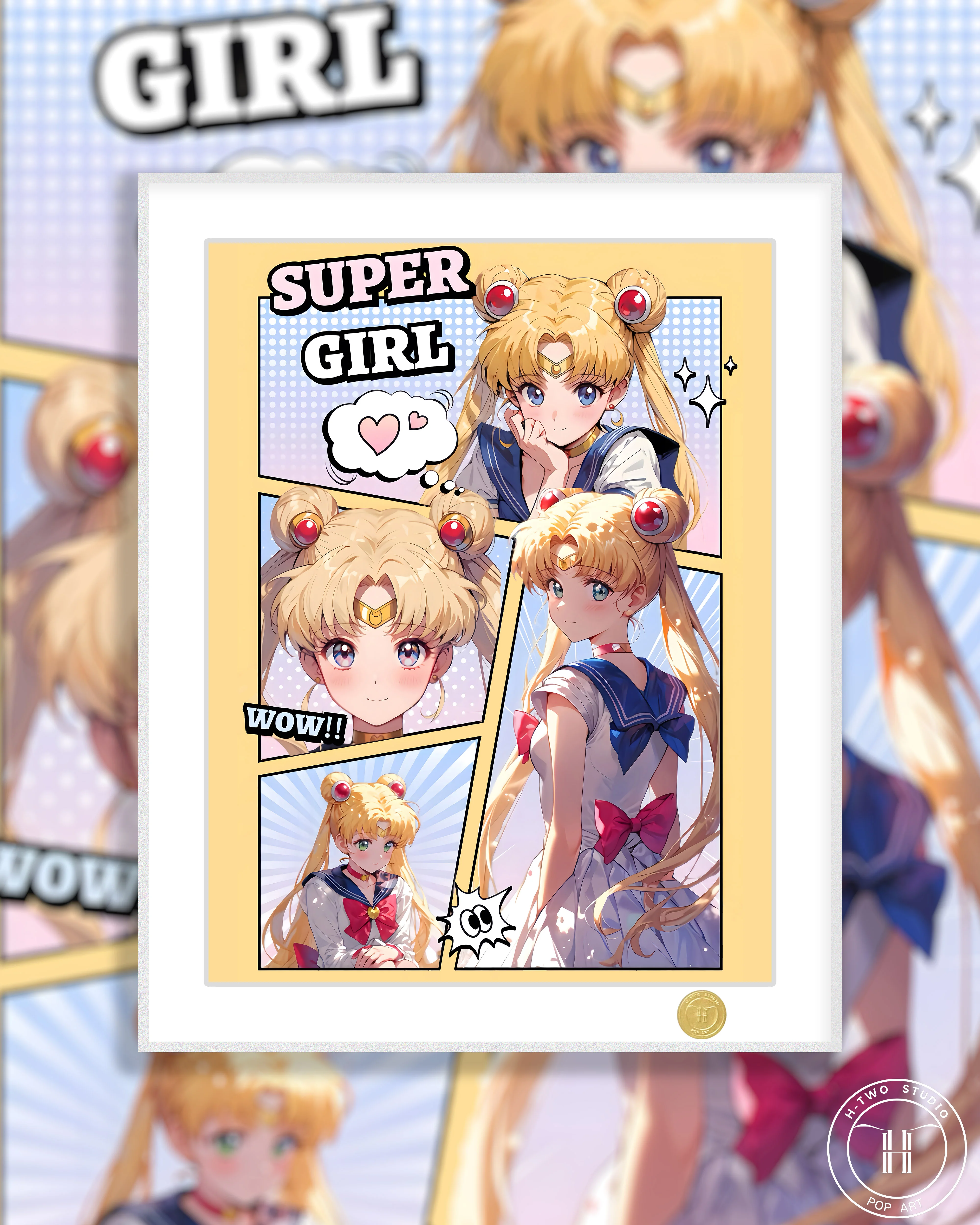 【Pre-sale】Decorative Painting of Tsukino Usagi-H2 Studio