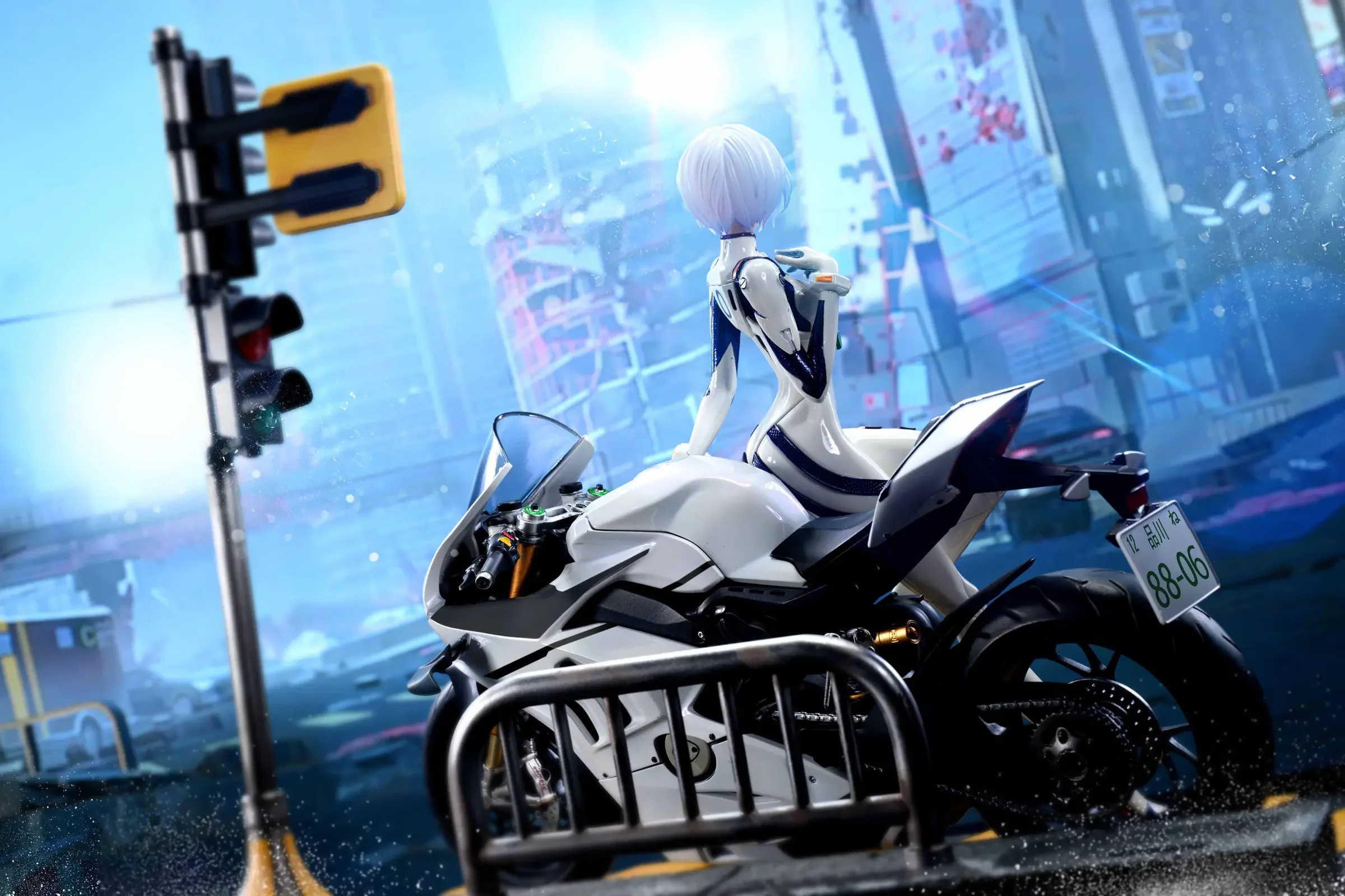 【Pre-sale】1/6 Scale Riding Motorcycle Rei Ayanami-KOL brother Studios
