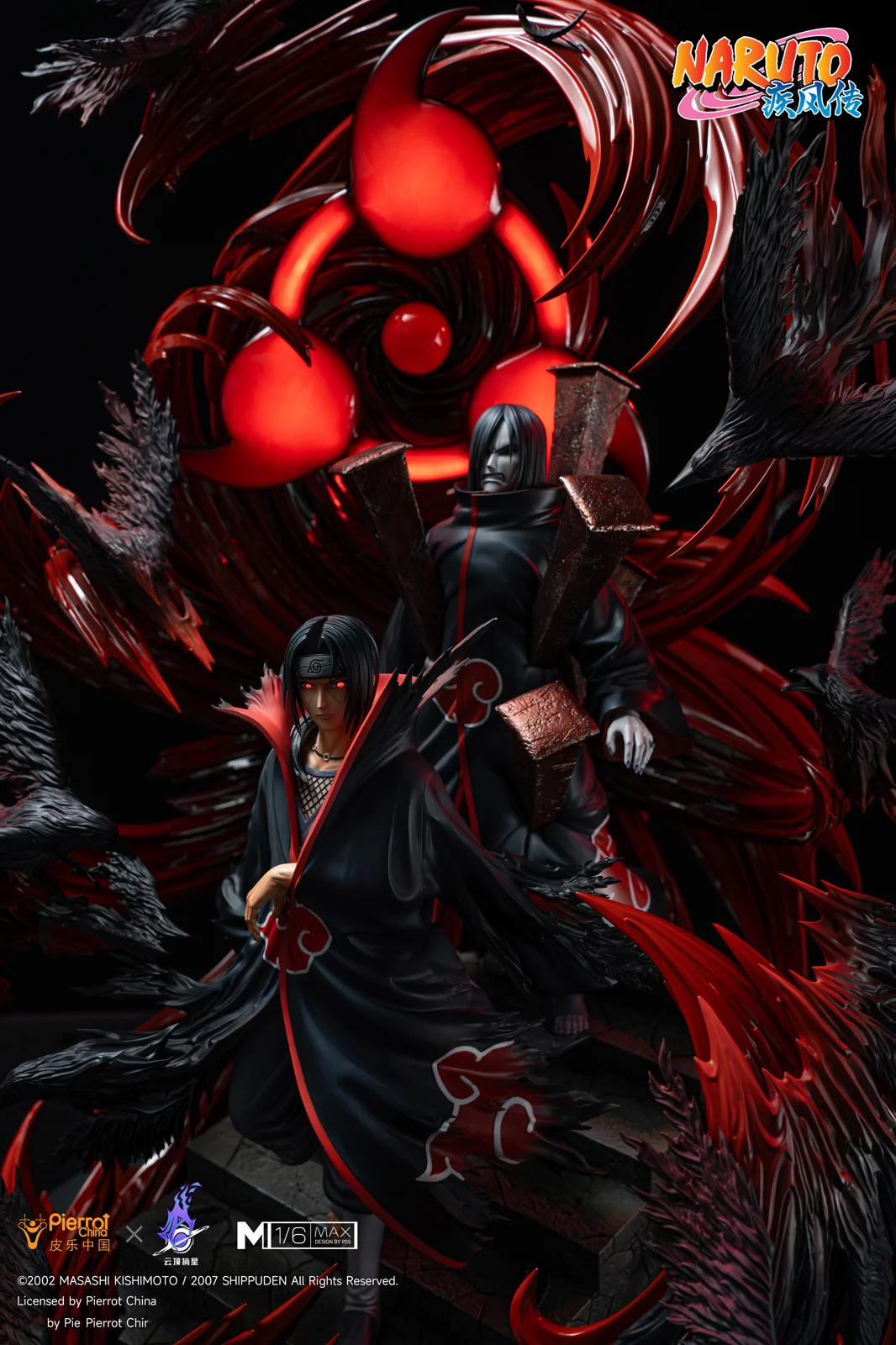 【Pre-sale】1/6 Scale Licensed Itachi Uchiha with LED-Pierrot China x PickStar Studios