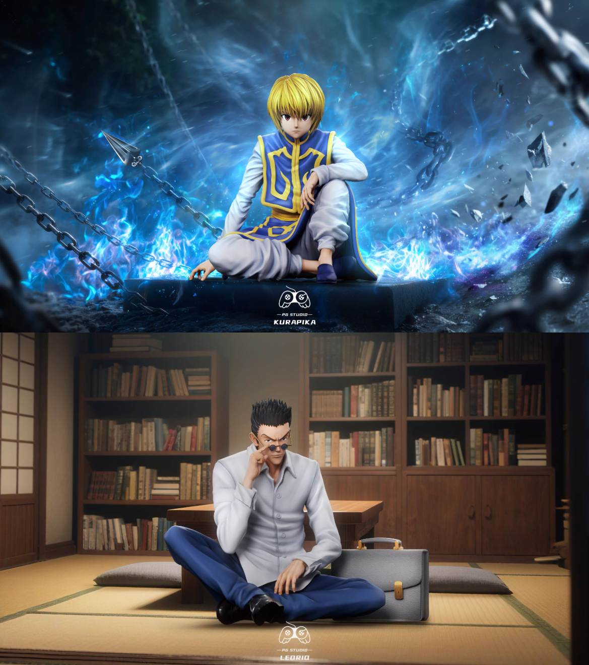 【Pre-sale】Sitting Leorio PaladiKnight and Kurapika-PG Studio