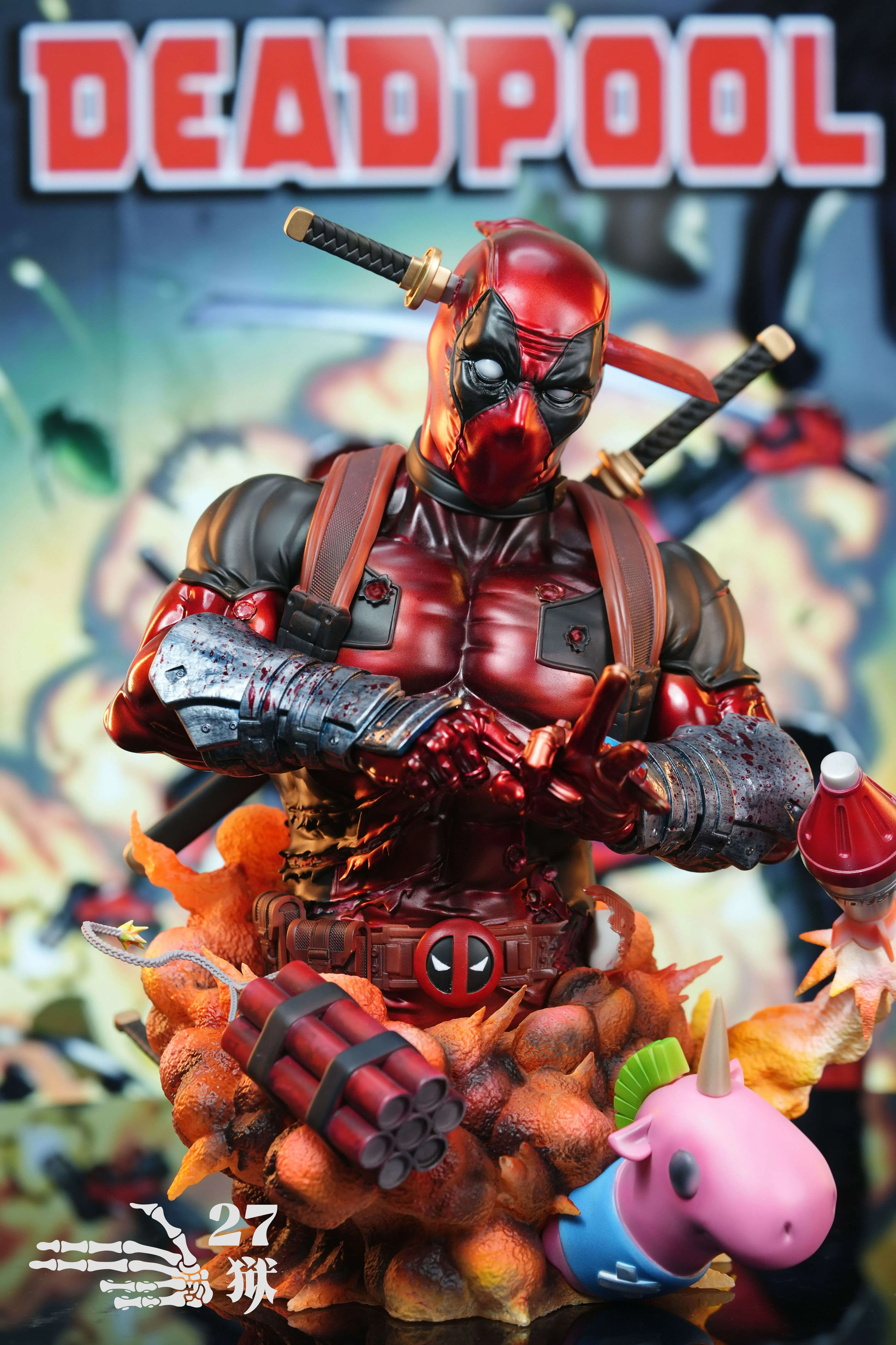 【Pre-sale】1/3 Scale Bust of Deadpool-27Abyss Studio
