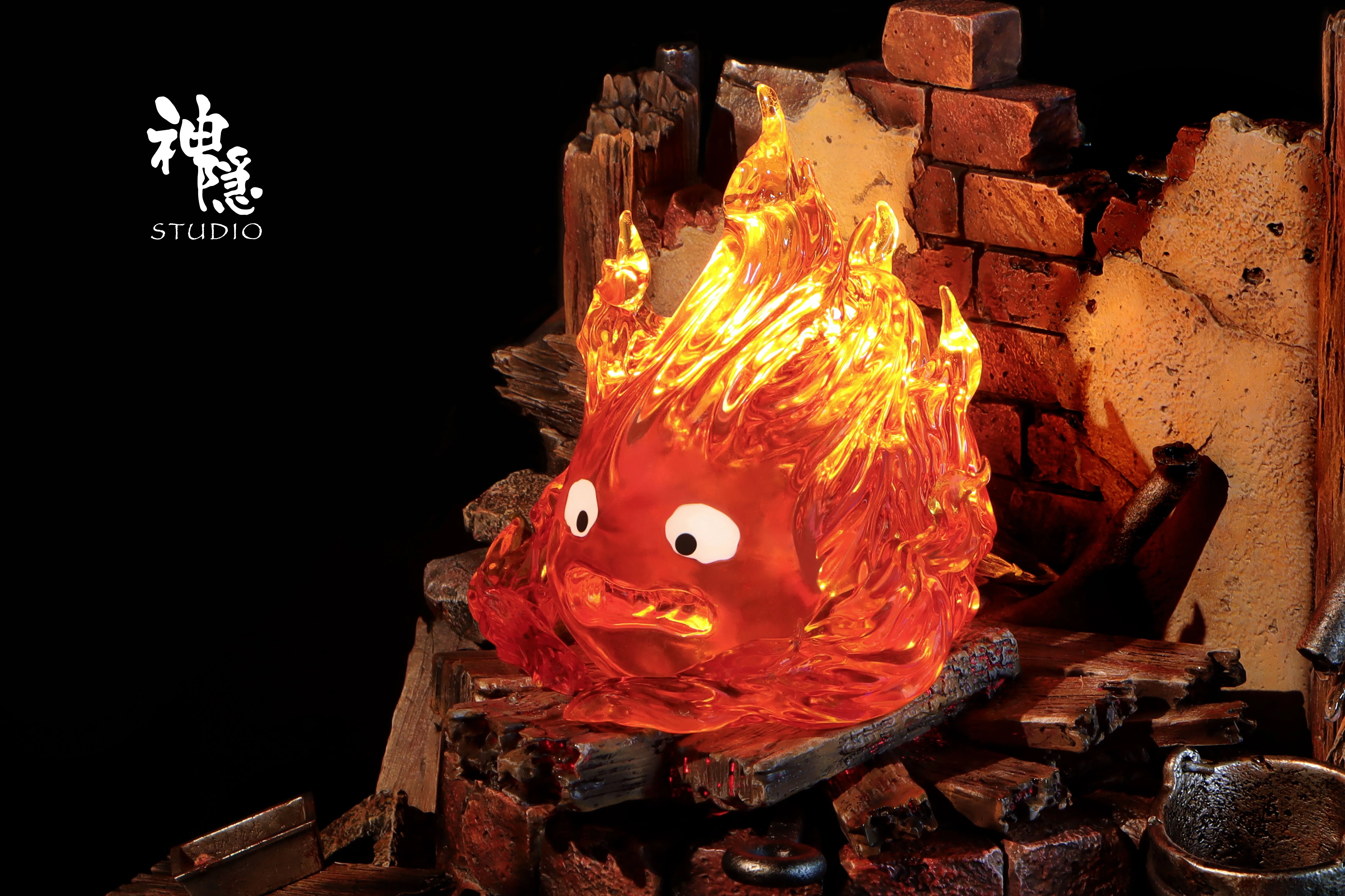 【Pre-sale】Calcifer Rebirth after the collapse with LED-Studio Ghibli-ShenYin Studio