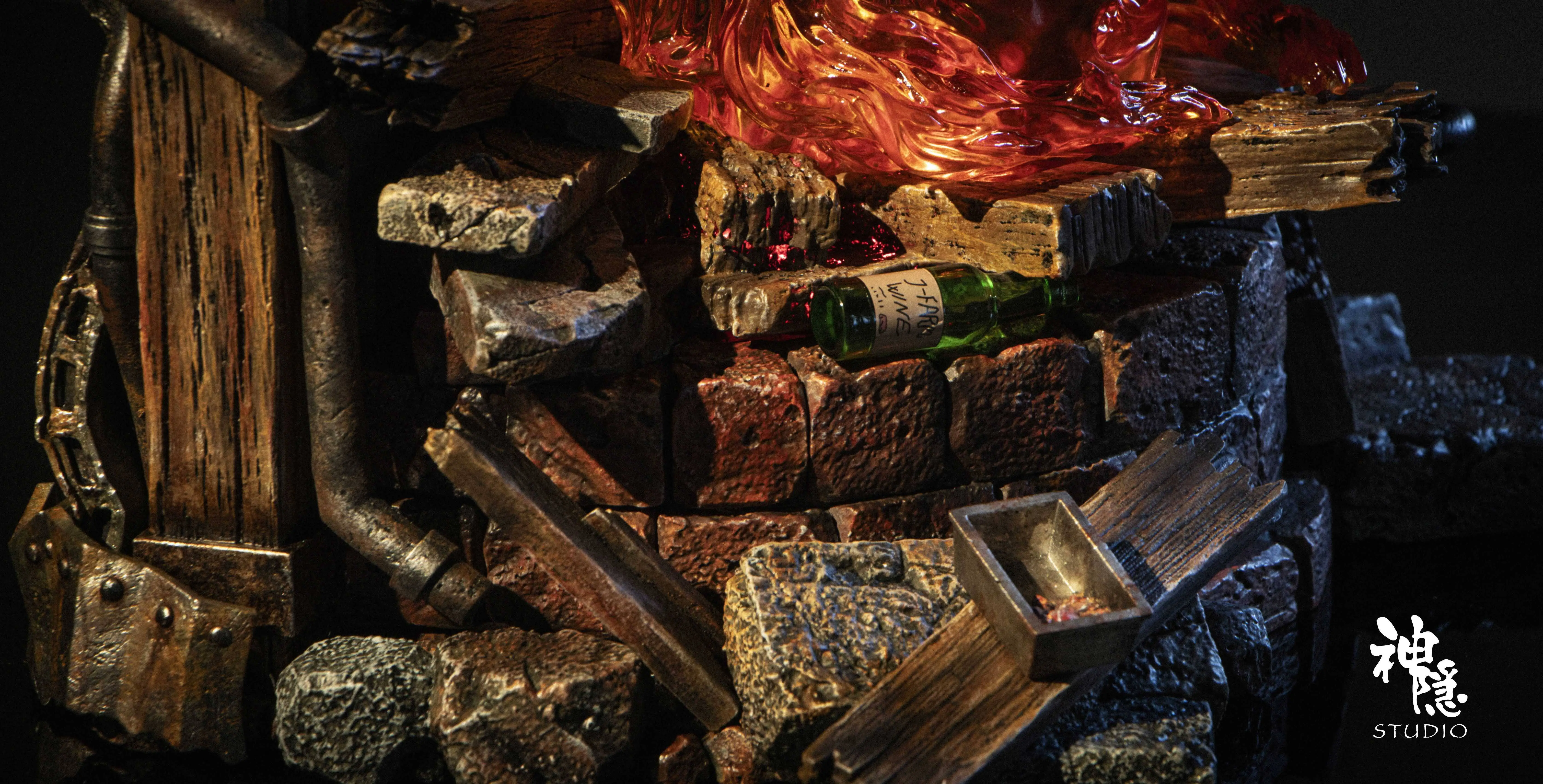 【Pre-sale】Calcifer Rebirth after the collapse with LED-Studio Ghibli-ShenYin Studio