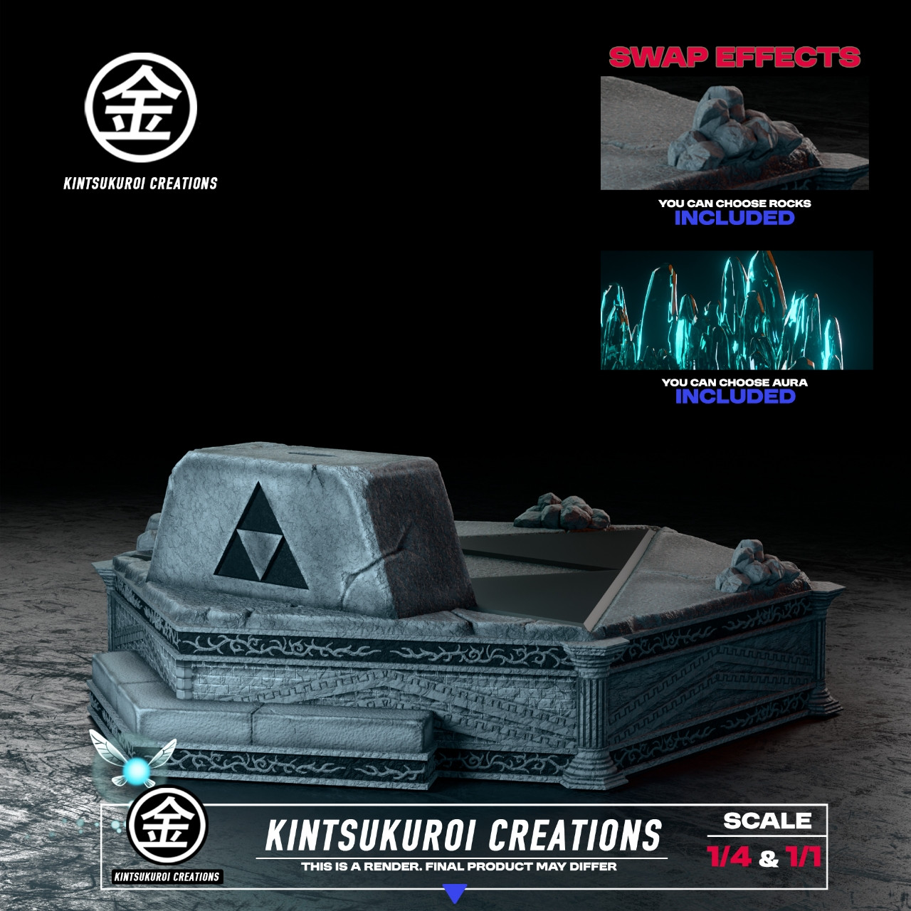 【Pre-sale】1/4 and 1/1 Scale Young LINK Pulling Master Sword with LED-The Legend of Zelda-Kintsukuroi Creations Studio