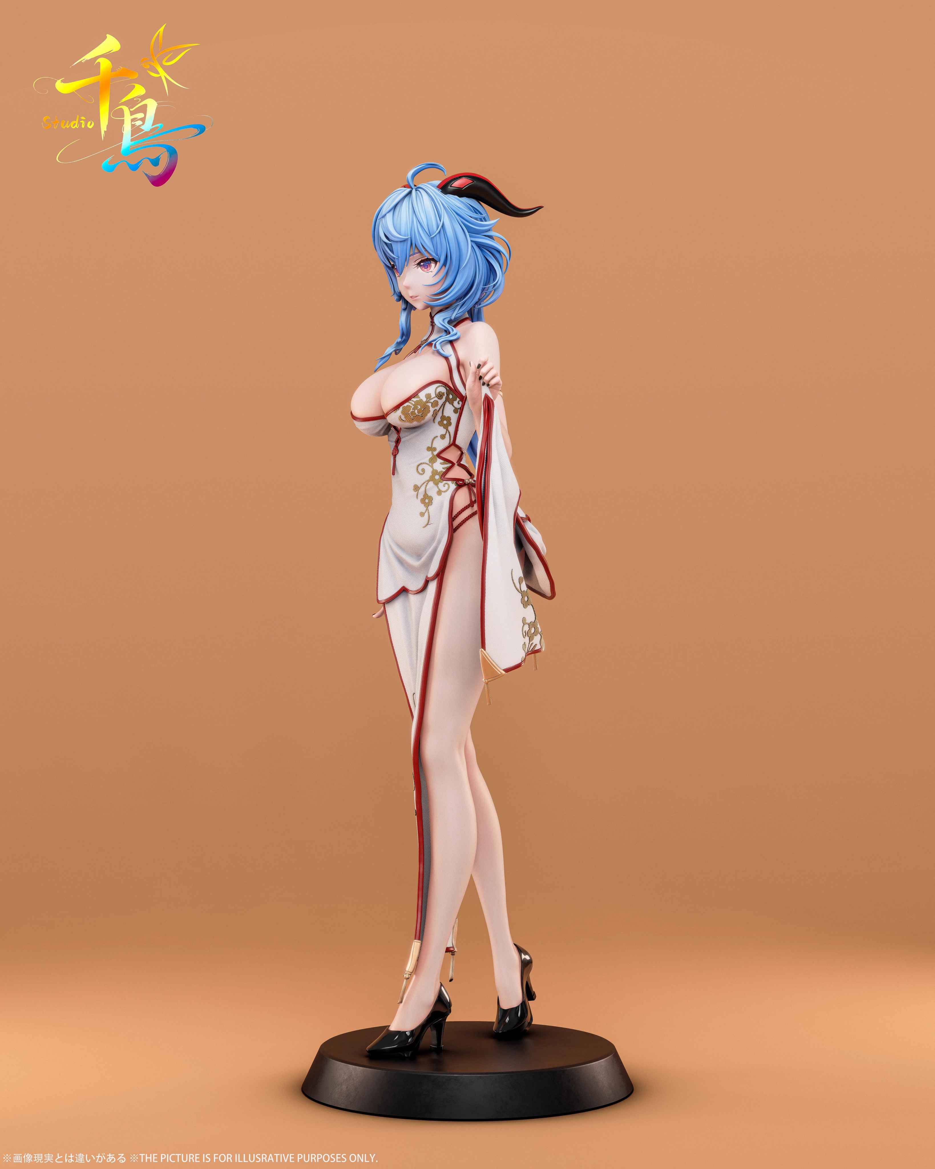 【Pre-sale】1/6 and 1/1 Scale Cheongsam Ganyu-Genshin Impact-Qian Niao Studio
