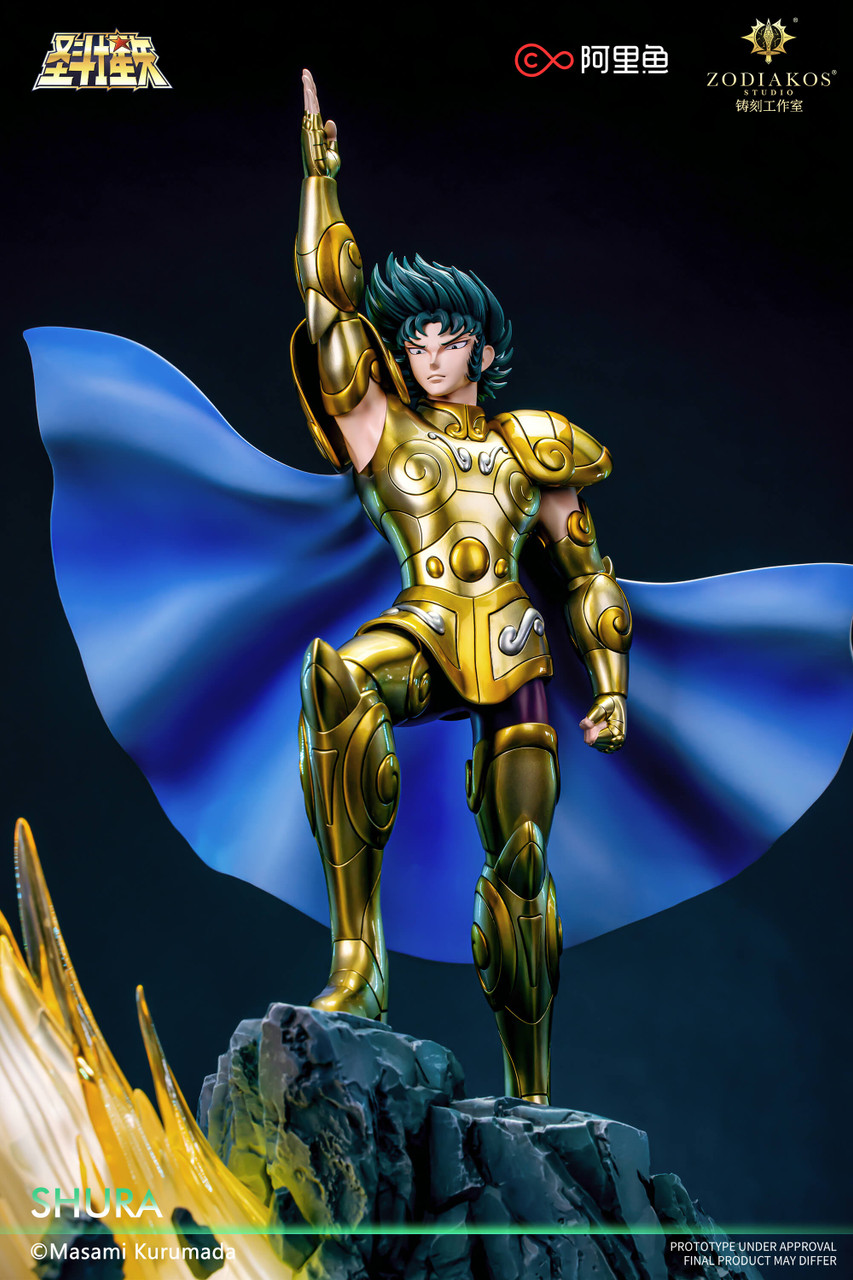 【Pre-sale】1/6 Scale Gold Saint-Shura Licensed with LED-Saint Seiya-Zodiakos Studio
