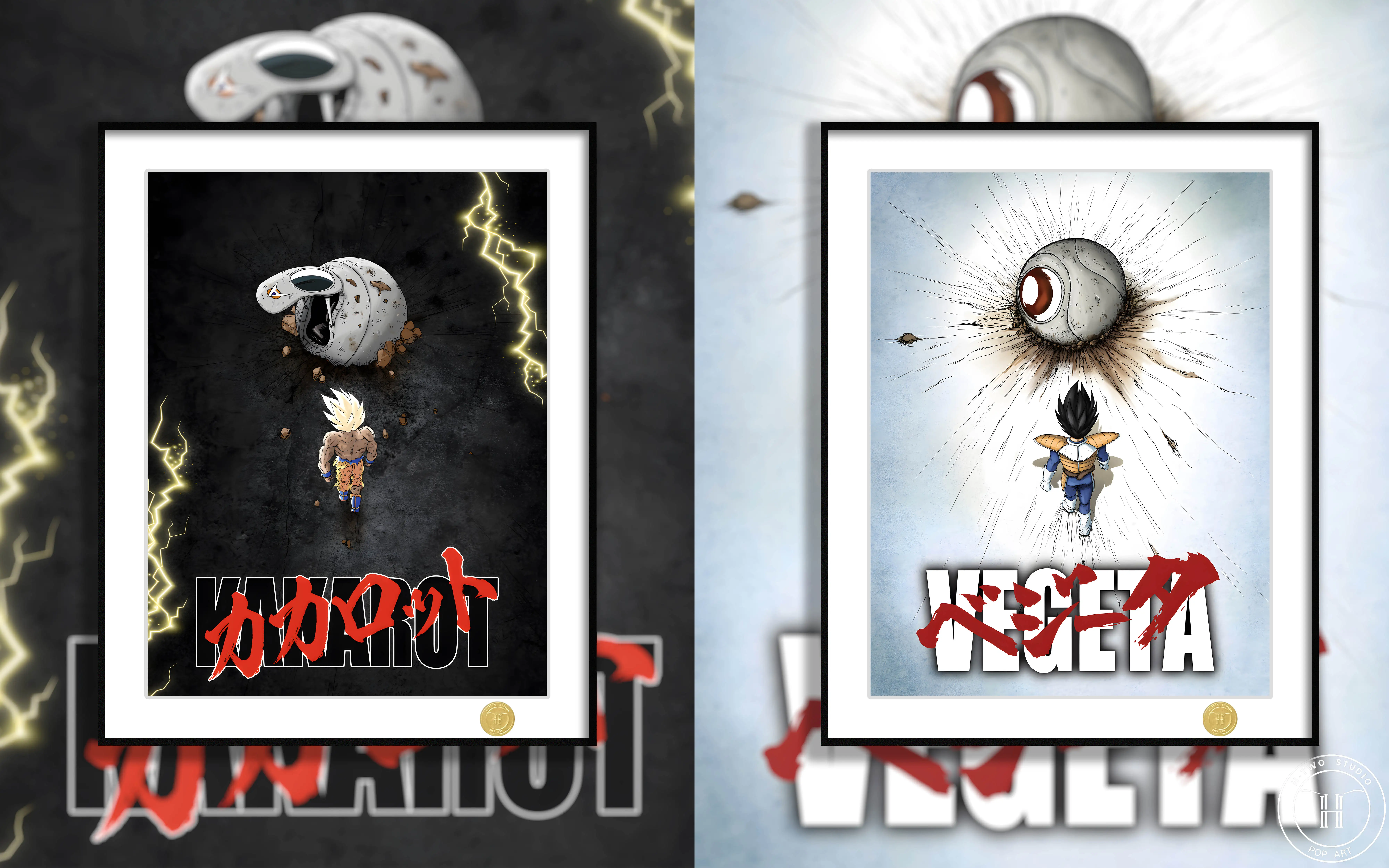 【Pre-sale】Decorative Painting of Kakarotto and Vegeta-H2 Studio