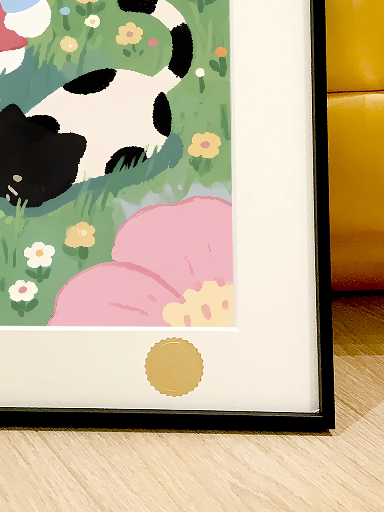 【Pre-sale】Decorative Painting of Kitty and Cow Cat-Hello Kitty-XingKong Studio