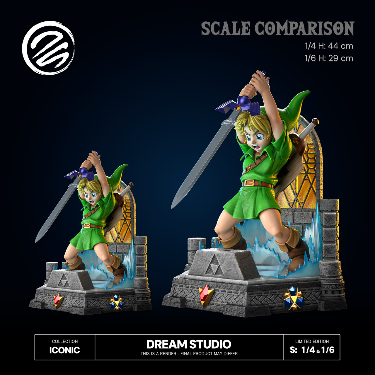 【Pre-sale】1/4 and 1/6 Scale Young Link Sword with LED-The Legend of Zelda-Dream Studio