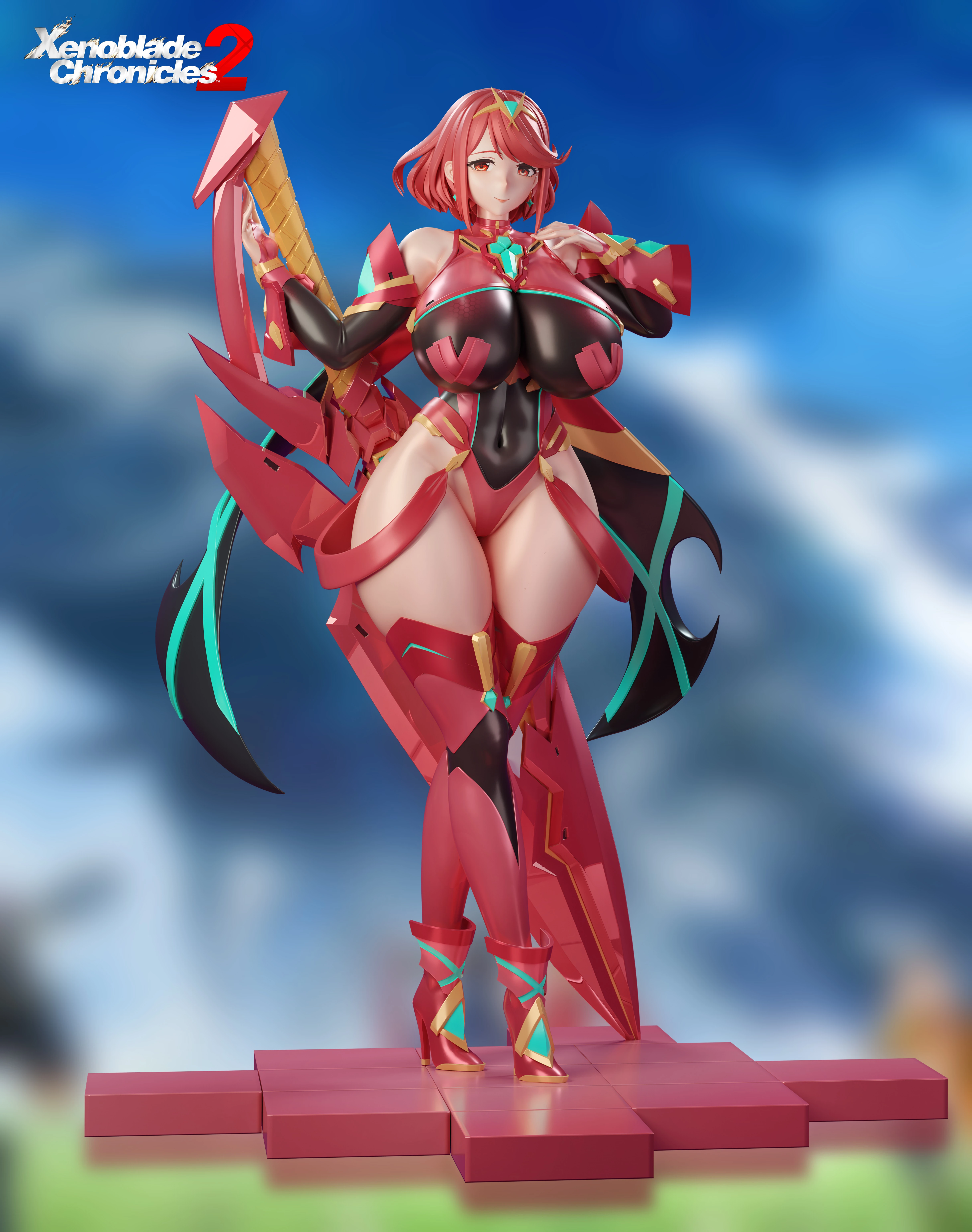 【Pre-sale】1/6 Scale Mythra and Pyra-Xenoblade Chronicles 2-BGA Studio